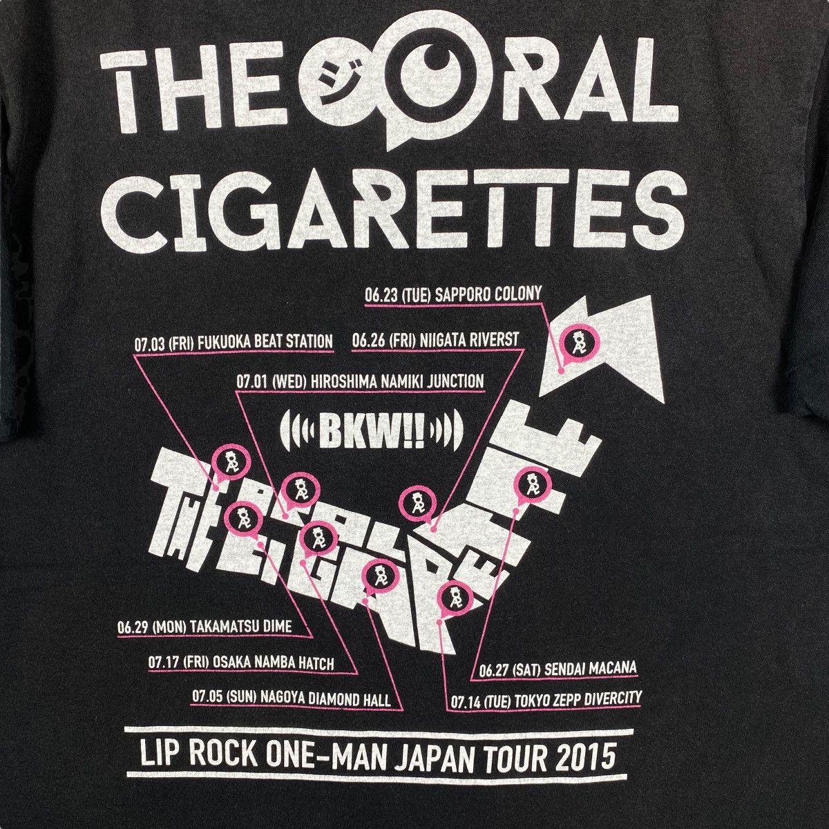 Band Tees THE ORAL CIGARETTES Lip Rock One-Man Japan Tour 2015 Faded Size US M / EU 48-50 / 2 - 2 Thumbnail