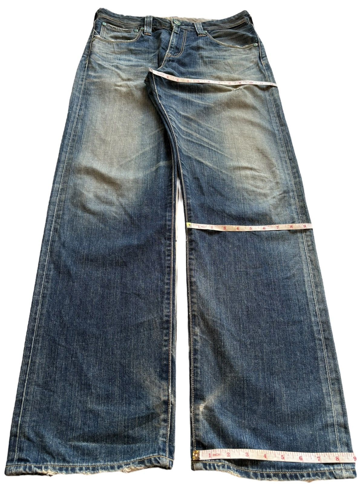 Levi's Vintage 90s Levis 503 Mud Wash Ripped Loose Baggy Jeans Size US 34 / EU 50 - 15 Thumbnail