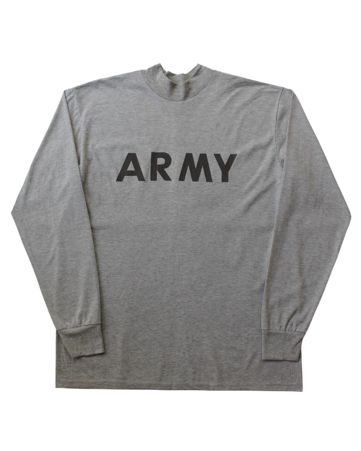 Vintage 2010S US ARMY MILITARY IPFU TRAINING LS GREY MOCK NECK Size US L / EU 52-54 / 3 - 1 Thumbnail