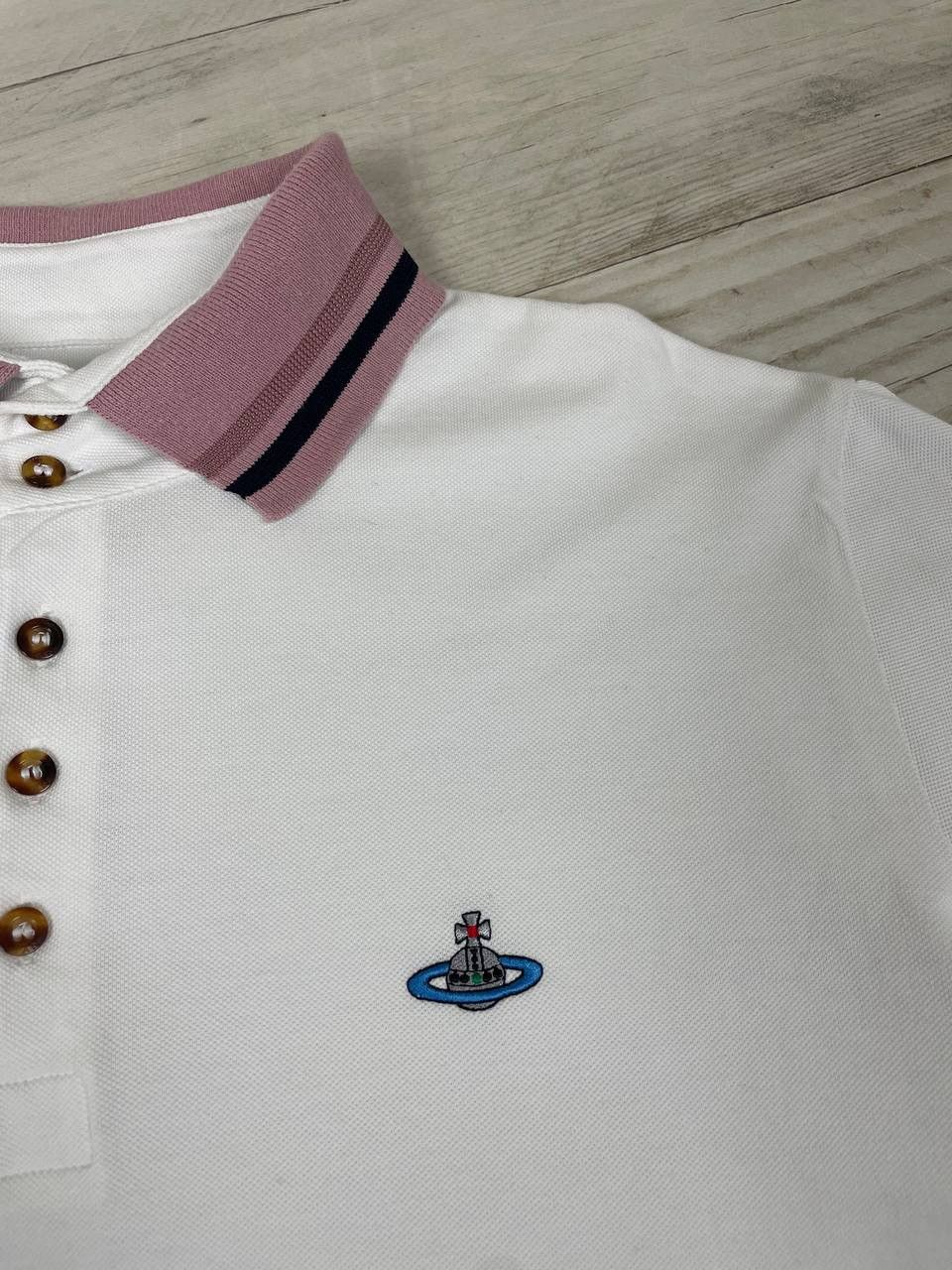 Vivienne Westwood Vivienne Westwood Polo Shirt Logo Orb Basic Luxury Size US XL / EU 56 / 4 - 6 Thumbnail