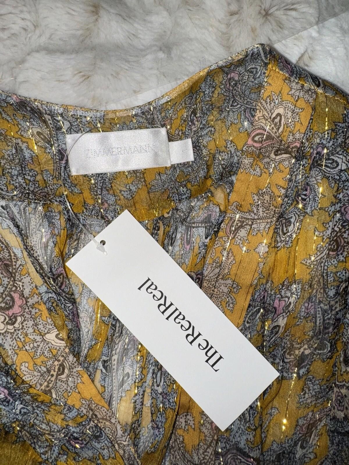 Zimmermann ZIMMERMANN Size 1 Med Silk Jumpsuit Floral Ruffle Playsuit Size 32" / US 10 / IT 46 - 6 Thumbnail