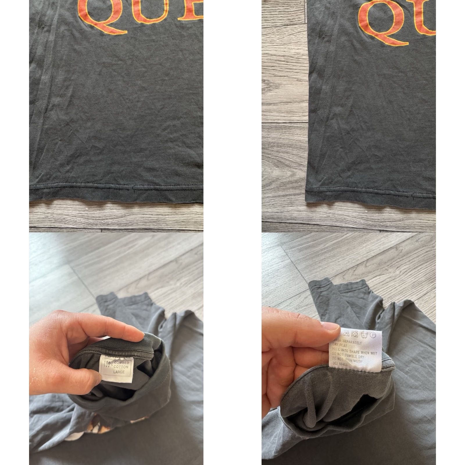 Vintage VINTAGE Queen Band 1990s - 2000s T-Shirt 100% Cotton Freddie Mercury Rock Tee Size L Mens Gray Size US L / EU 52-54 / 3 - 9 Thumbnail