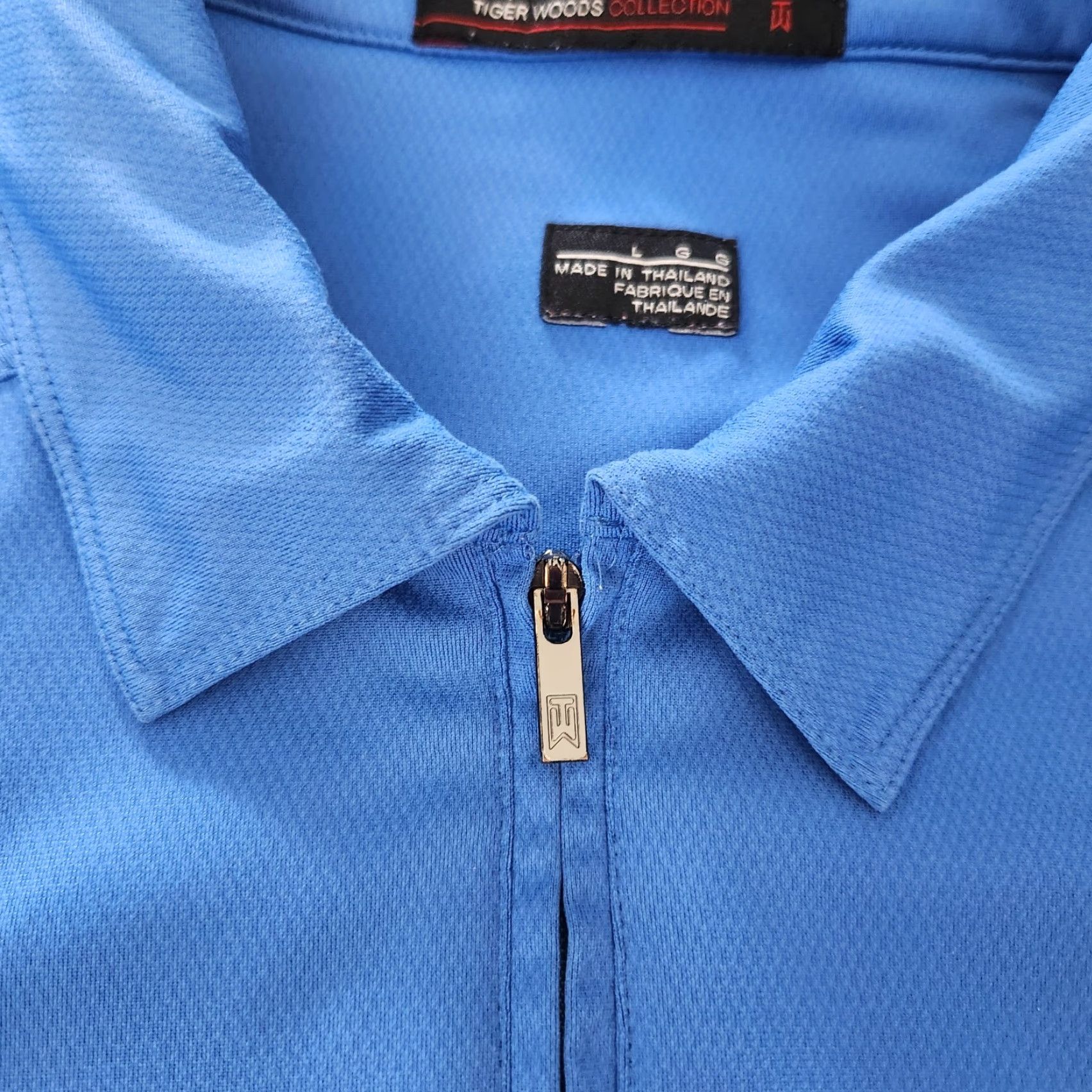 Nike VINTAGE Nike Tiger Woods 1/4 Zip Pullover Mens Large Blue Collared Performance Size US L / EU 52-54 / 3 - 6 Thumbnail