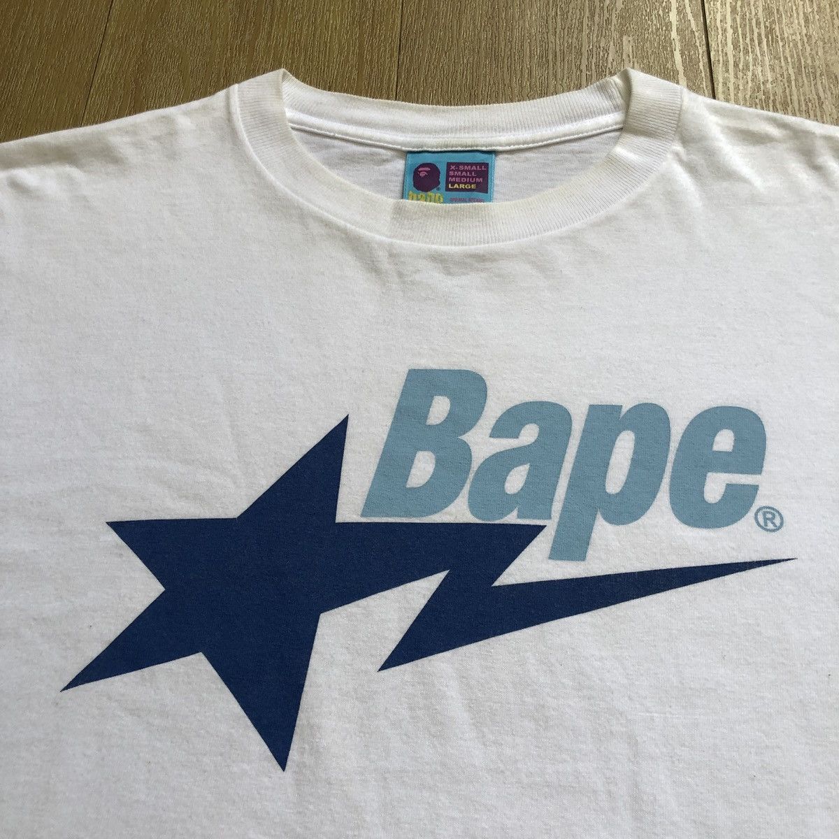 Bape Bape Sta Logo Tee Size US L / EU 52-54 / 3 - 2 Thumbnail
