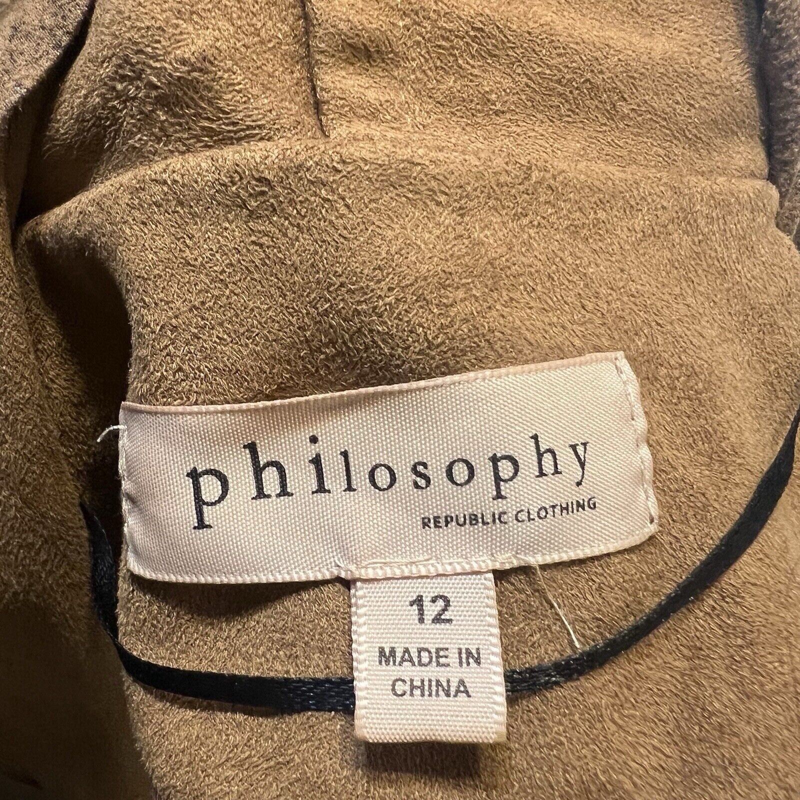 Other Philosophy Women’s Zipper Front Moto Jacket Size 12 Soft Size XL / US 12-14 / IT 48-50 - 9 Thumbnail