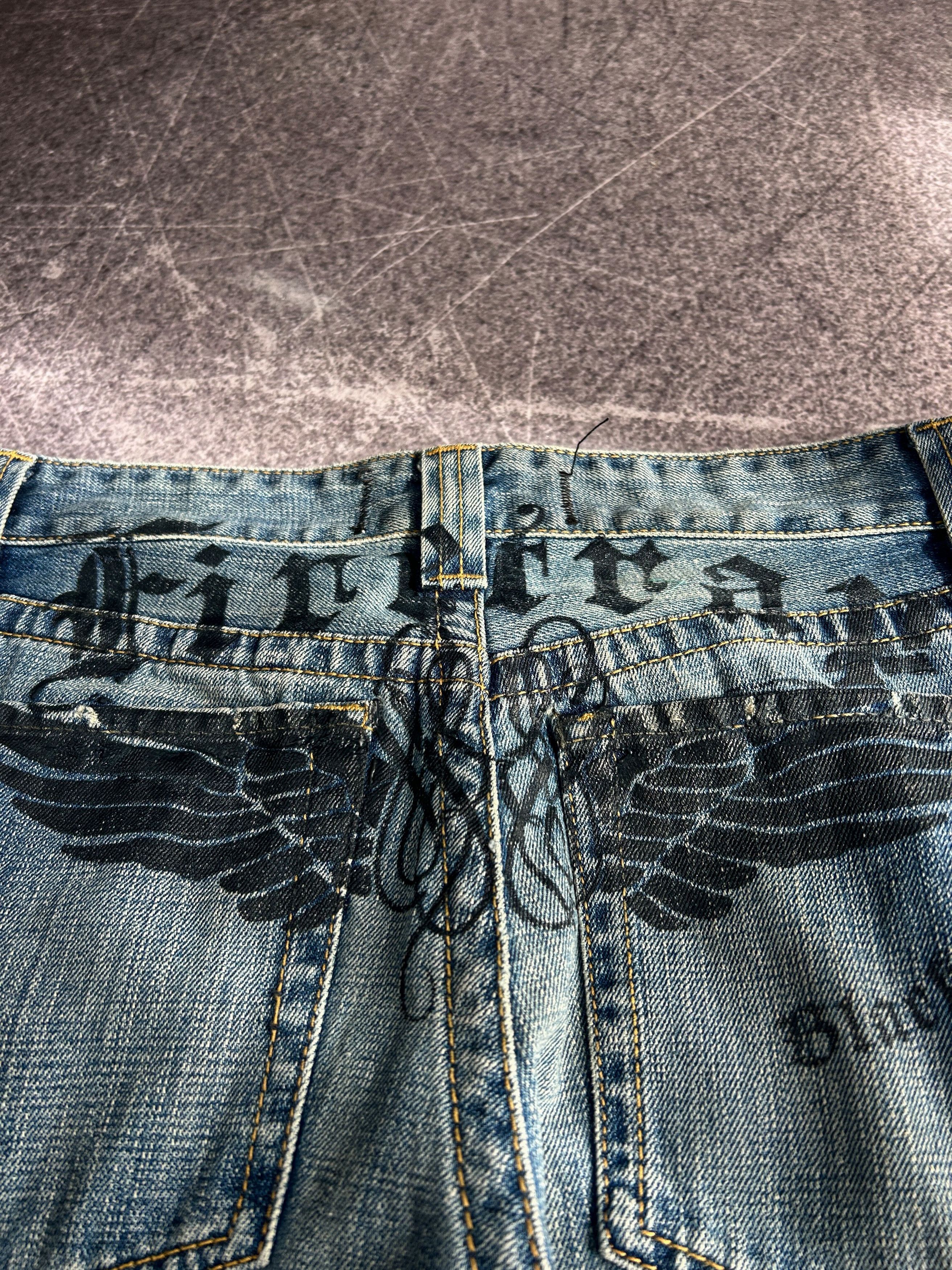 Japanese Brand VTG Balenciaga Rick Owens Style Cargo Jeans 90s Y2K Size US 30 / EU 46 - 4 Thumbnail