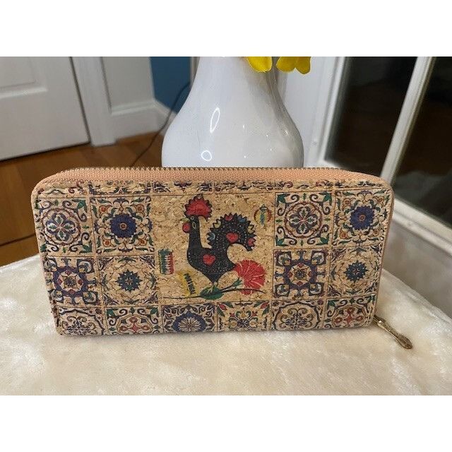 The Unbranded Brand Sustainable Luxury | Long CORK Wallet from Portugal – Eco-Fr Size ONE SIZE - 2 Thumbnail