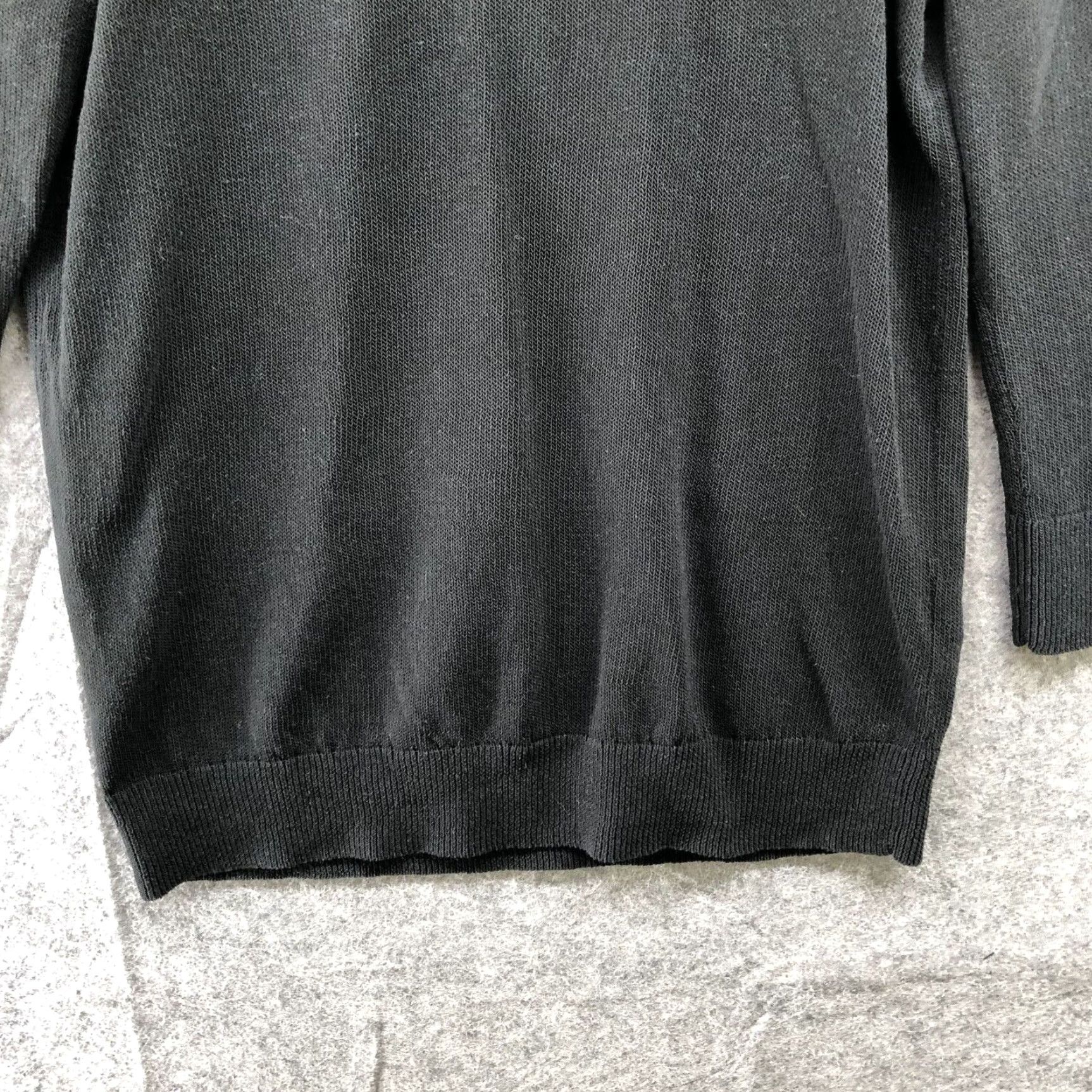 Banana Republic Banana Republic Crewneck Sweater Womens Small Black Cotton Knit 3/4 Sleeve Pullover Size S / US 4 / IT 40 - 4 Thumbnail