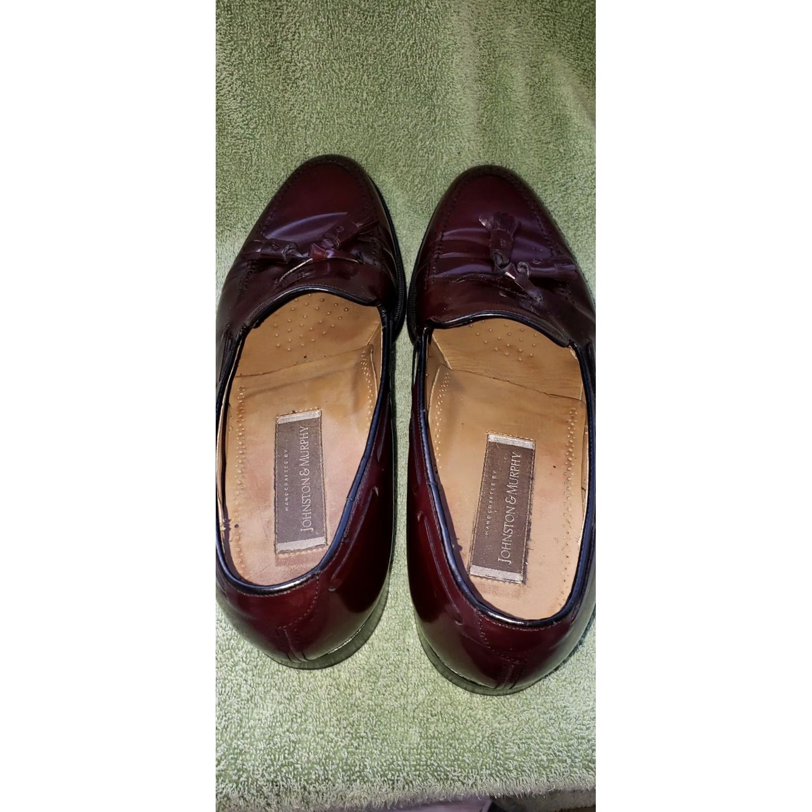 Johnston & Murphy Johnston & Murphy Men's Loafer Dress Brown Tassels Boat Lace Leather 11D/B Mens Shoes Size US 11 / EU 44 - 7 Thumbnail