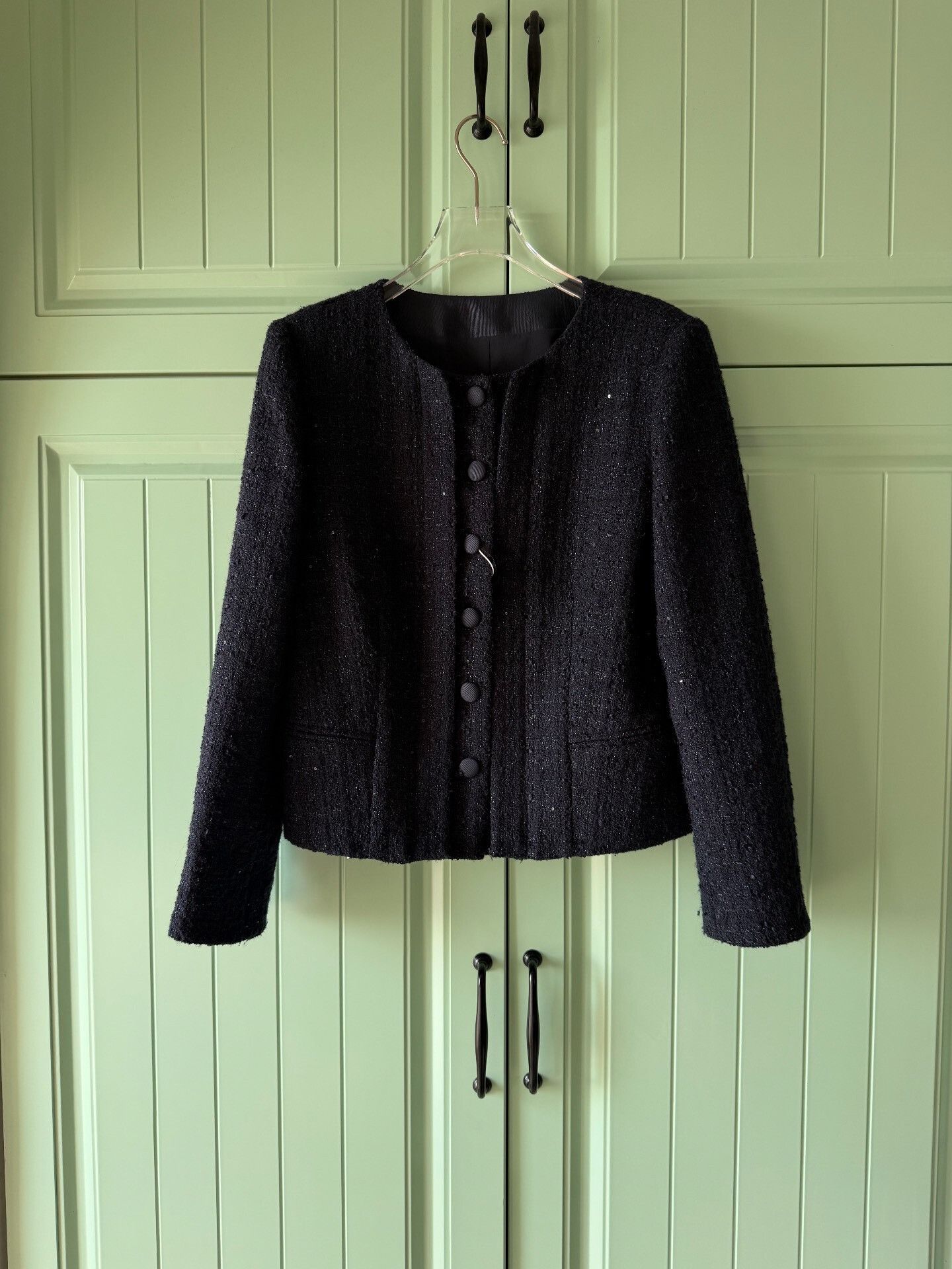 Emporio Armani Emporio Armani Chic Tweed Jacket Size S / US 4 / IT 40 - 1 Thumbnail