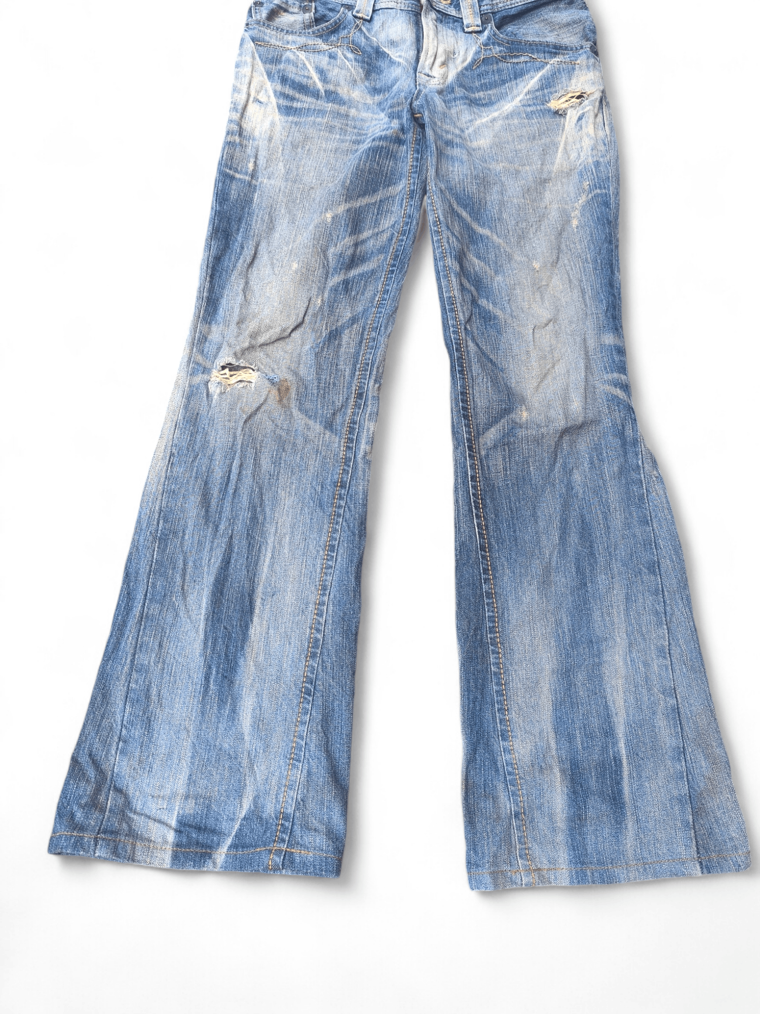 Edwin × Japanese Brand × Le Grande Bleu (L.G.B.) EDWIN ROCKERS BOOTCUT FLARE JEANS NAVAJO Size US 31 - 5 Thumbnail