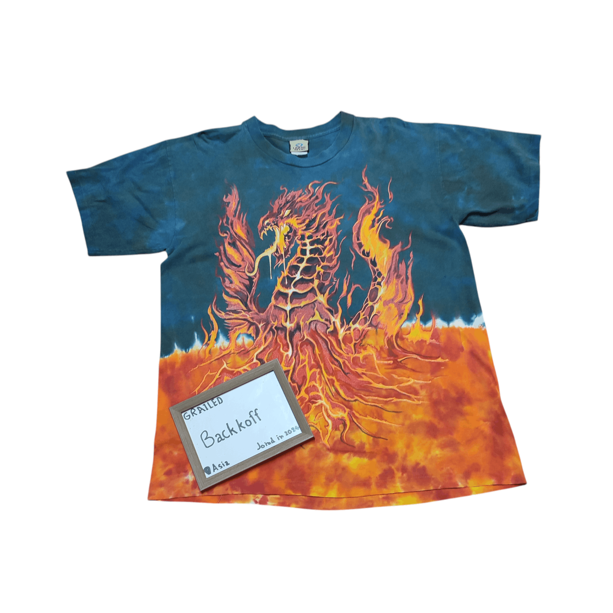 Liquid Blue Vintage Liquid Blue Cedar Point Tie Dye Dragon T-Shirt Size US L / EU 52-54 / 3 - 1 Thumbnail