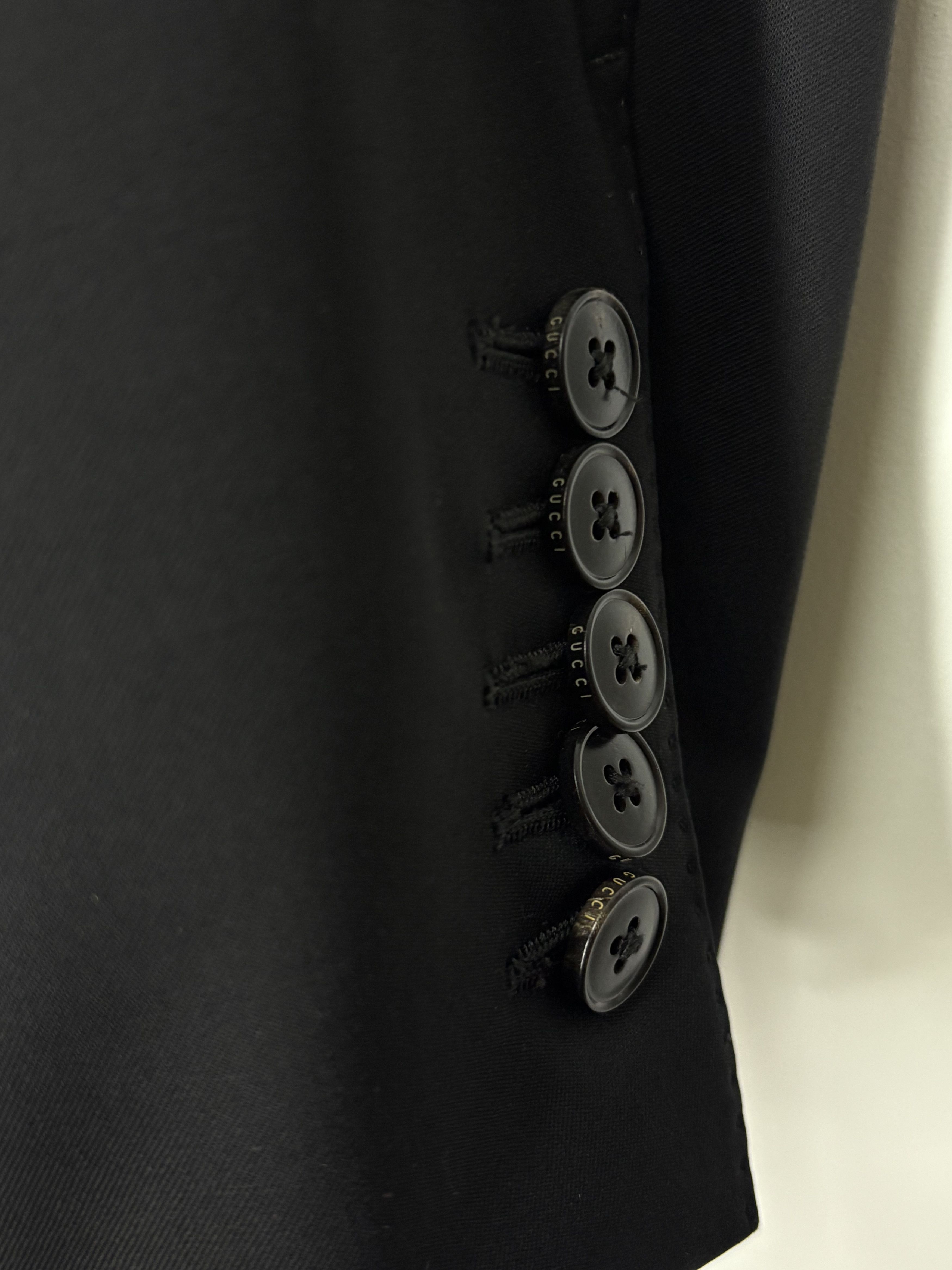 Gucci Gucci Black Wool Blazer Jacket Size 50R - 6 Thumbnail