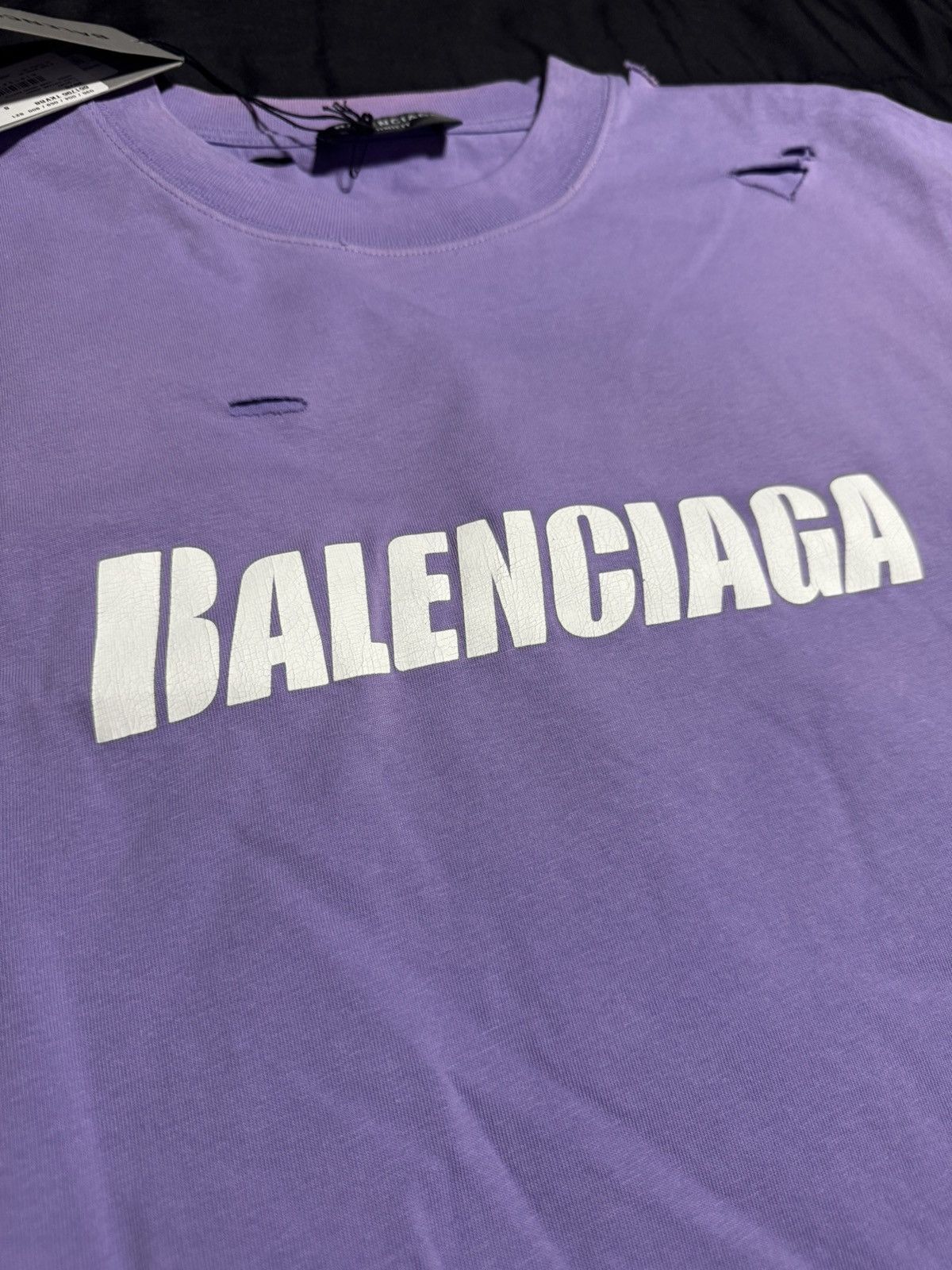 Balenciaga Balenciaga oversized distressed tee Size US XXL / EU 58 / 5 - 4 Thumbnail