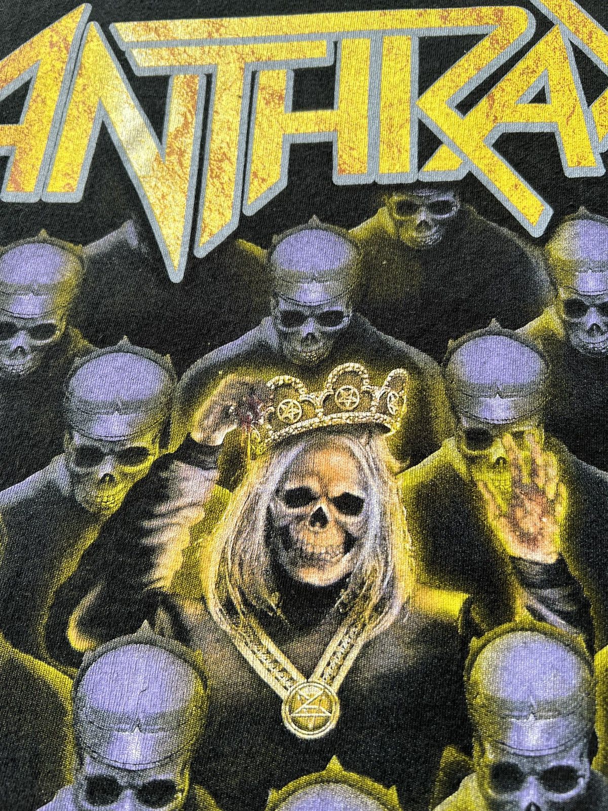 Band Tees Vintage 2017 Anthrax Among The Kings Thrash Metal Band Size US M / EU 48-50 / 2 - 5 Thumbnail