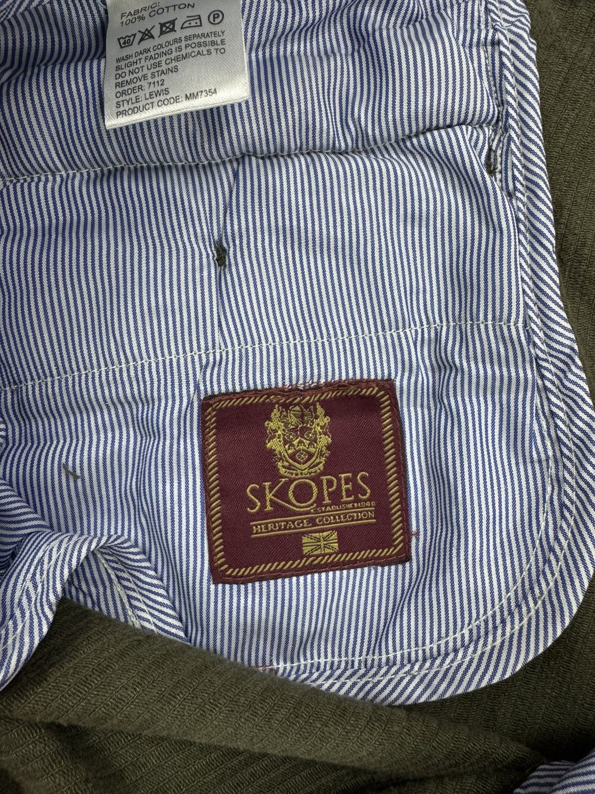 Other Skopes Khaki Corduroy pants flat front Mens velvet trousers Size US 36 / EU 52 - 6 Thumbnail