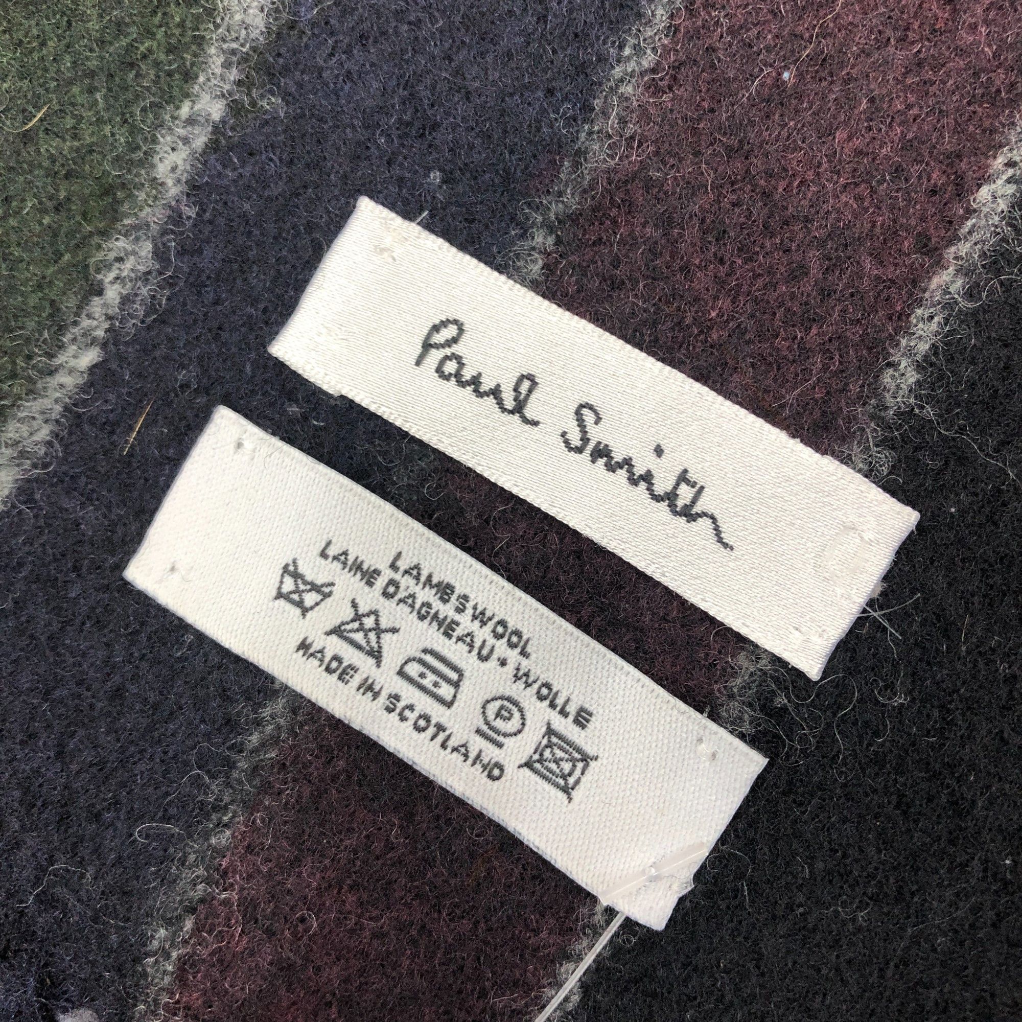 Paul Smith Vintage Paul Smith Scarf Muffler Wool Winter Fringe Scarves Size ONE SIZE - 5 Thumbnail