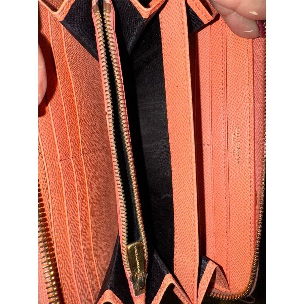 Dolce & Gabbana Dolce & Gabbana Women Zip-Around Wallet /Wristlet Pebbled Size ONE SIZE - 12 Thumbnail