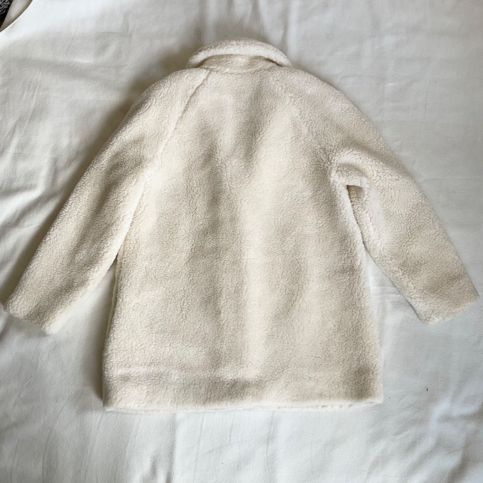 Sezane NWT SÉZANE ISÉE COAT White WOOL soft SZ42 us10 bust44 Size L / US 10 / IT 46 - 7 Thumbnail