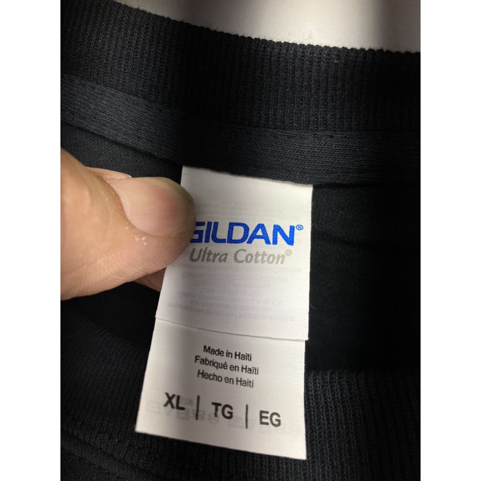 Gildan Tuaca TShirt Mens Size XL Black Logo Cotton Gildan Tag Italian NWOT Size US XL / EU 56 / 4 - 5 Thumbnail