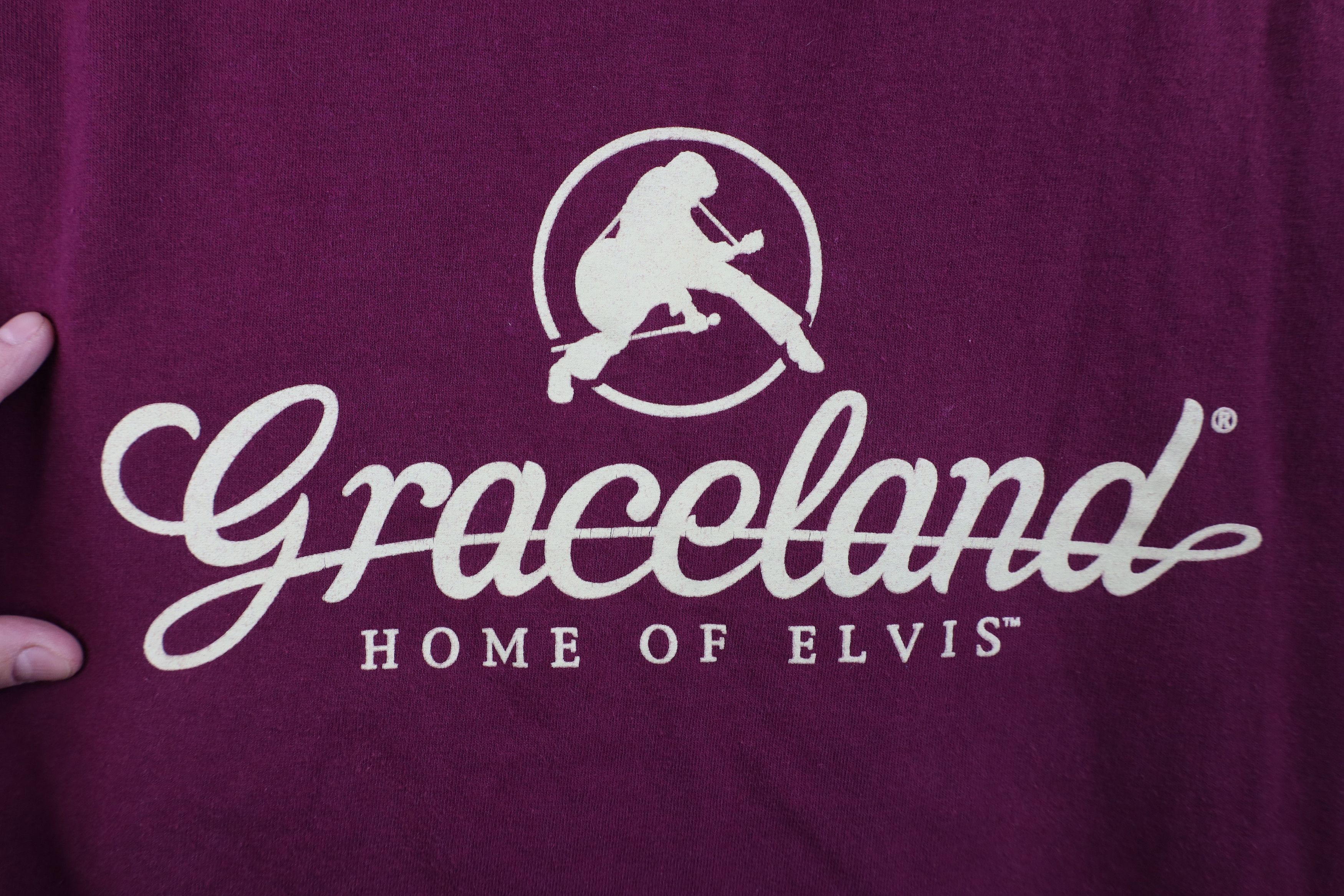 Vintage Vintage Y2K Graceland Elvis Presley Short Sleeve T-Shirt Size US XL / EU 56 / 4 - 4 Thumbnail
