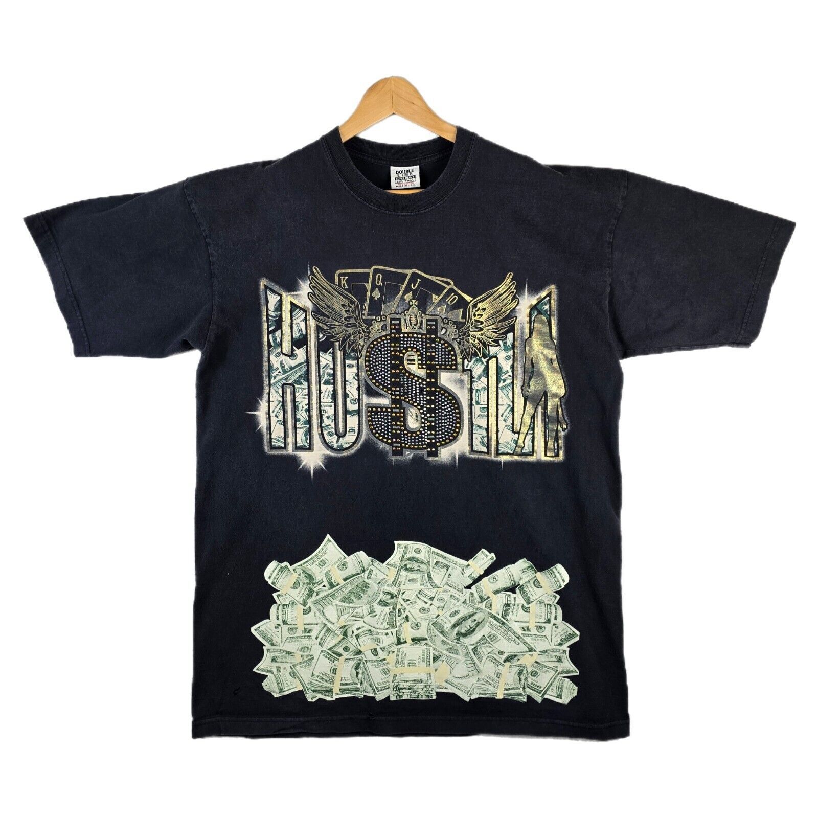 Other Vintage Hustla Money Wings Girls Shirt Size XXL Tall Y2K Size US XXL / EU 58 / 5 - 1 Thumbnail