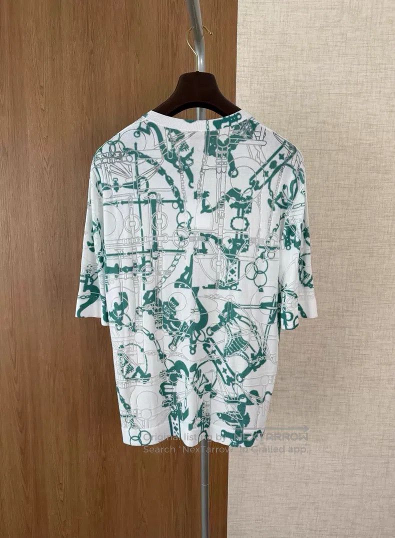 Hermes Hermes Short Sleeve Knit T-Shirt Size US M / EU 48-50 / 2 - 7 Thumbnail
