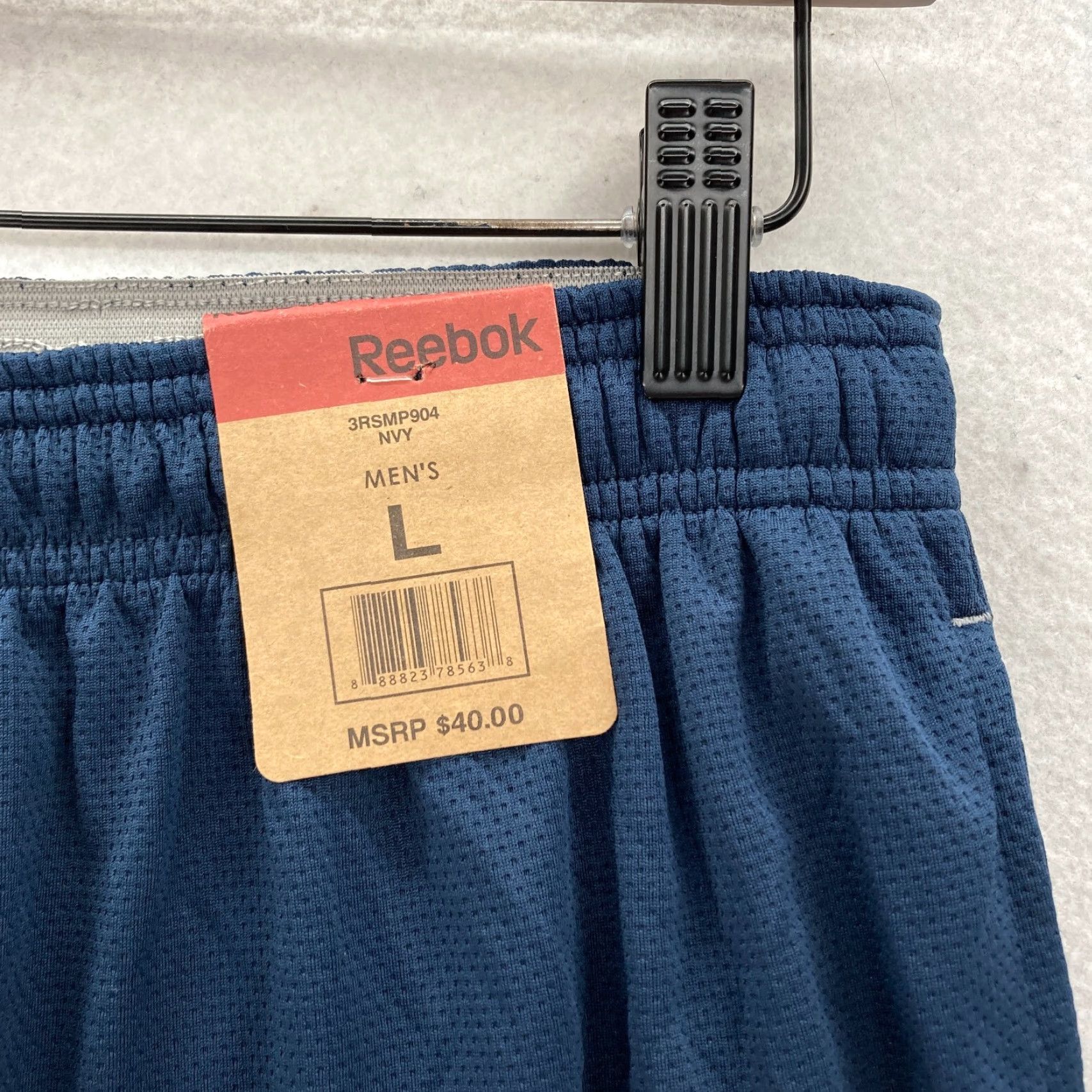 Reebok Reebok Track Pants Sweatpants Mens Large Navy Blue Warm Up Basketball University Size US 33 - 3 Thumbnail