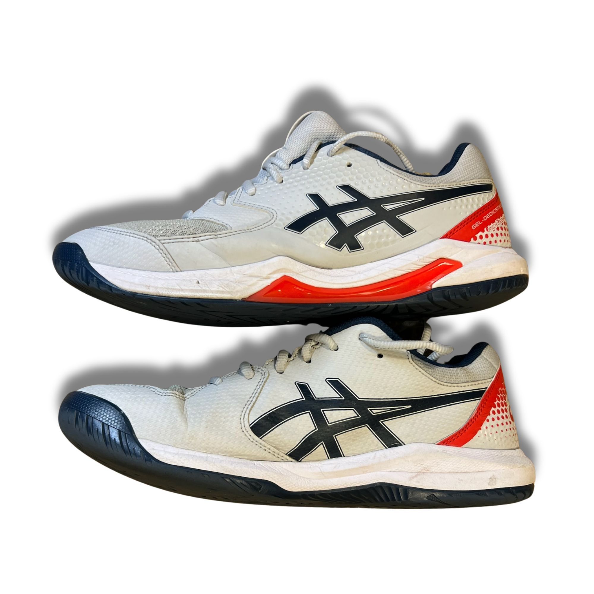 Asics Asics Gel-Dedicate 8 Mens Tennis Shoes Size 9.5 White/Red Size US 9.5 / EU 42-43 - 5 Thumbnail