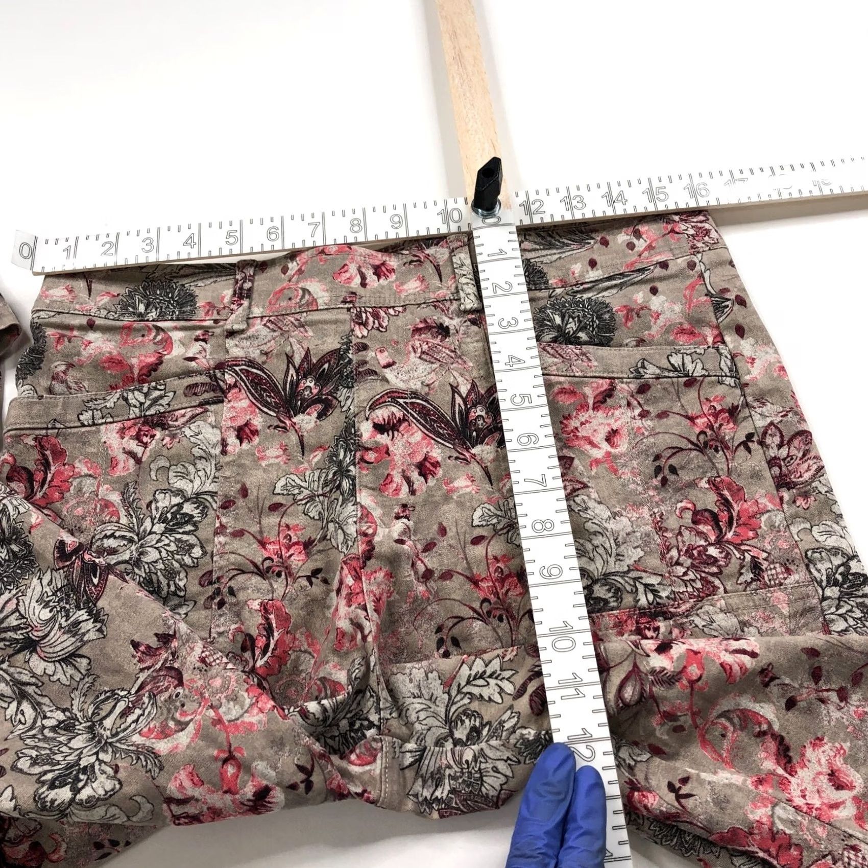 Vintage Chico's Pants Boho Floral High Rise Wide Leg Pull On Elastic Cotton Rayon Spandex Straight Front Pockets Regular 1 33W 26L Womens Modern Vintage: No Size 24" / US 00 / IT 34 - 7 Thumbnail