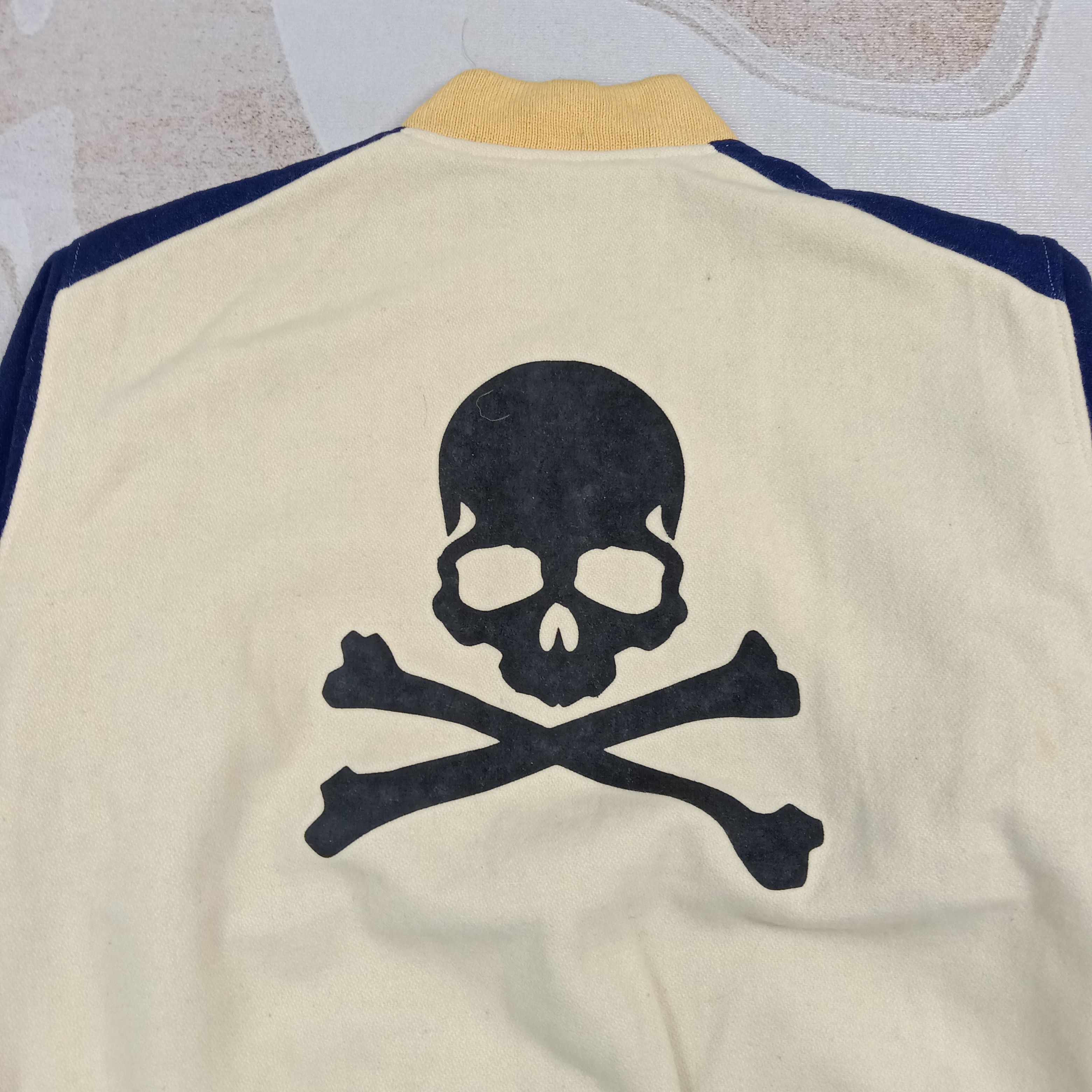 &SONS Sons Sports Skull Logo Varsity Jacket C275M25 Size US XL / EU 56 / 4 - 2 Thumbnail