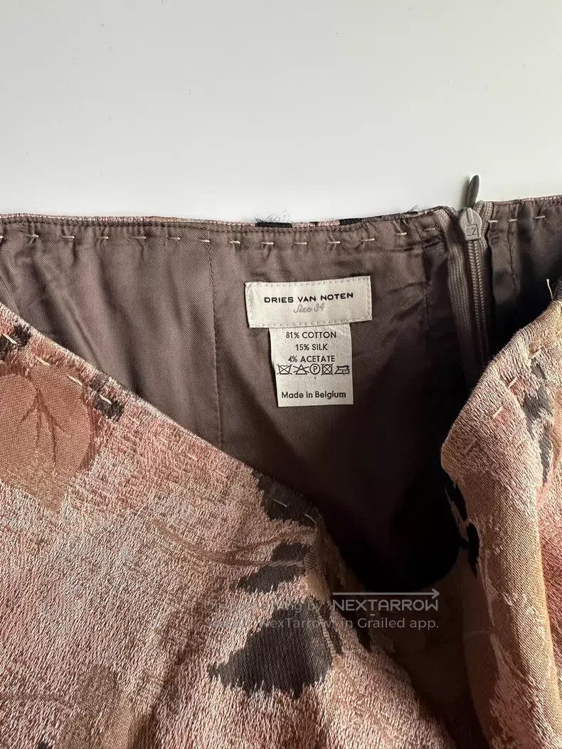 Dries Van Noten Dries Van Noten Geometric Woven Skirt Size 33" - 3 Thumbnail