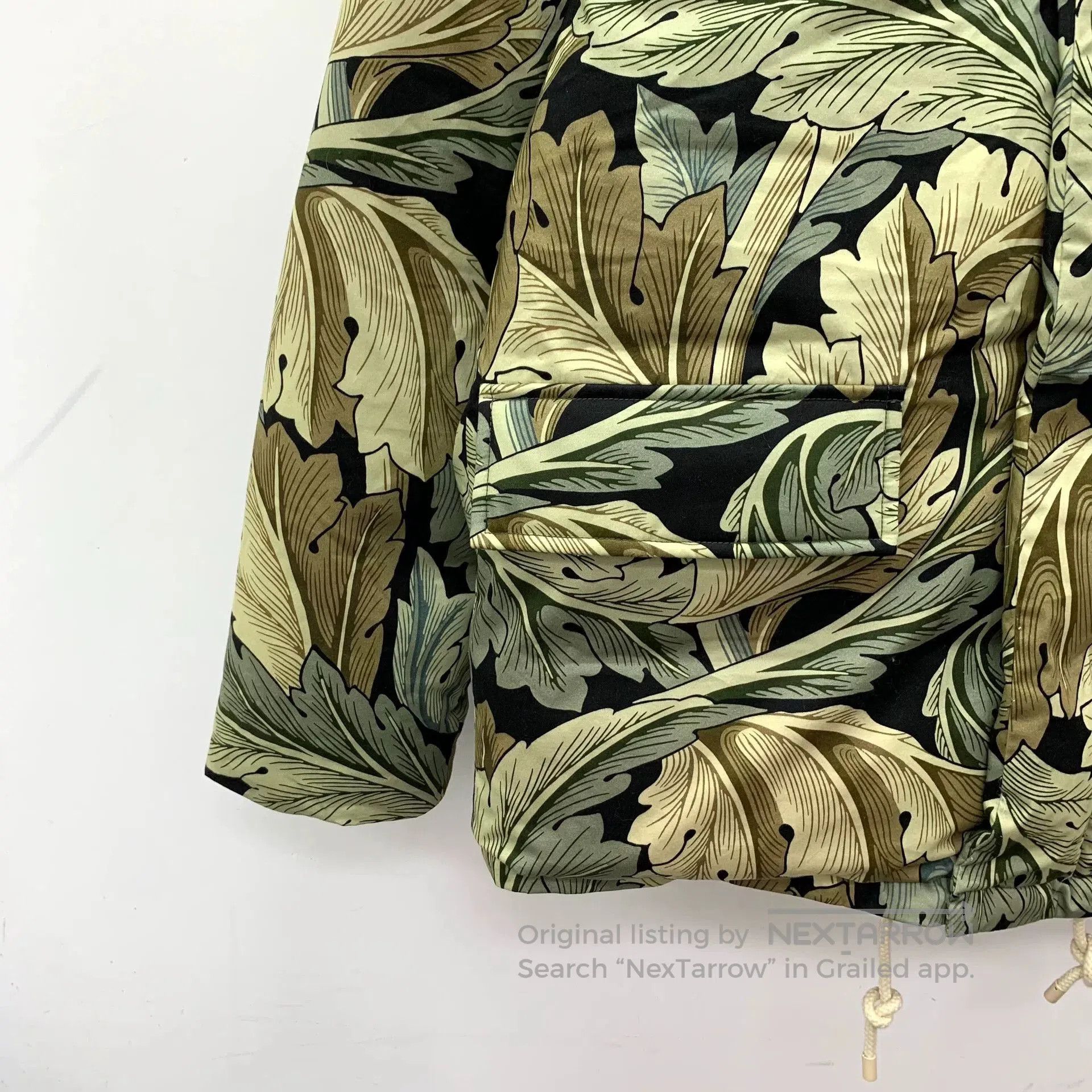 Loewe Loewe Green Floral Hooded Puffer Jacket. Size US L / EU 52-54 / 3 - 4 Thumbnail