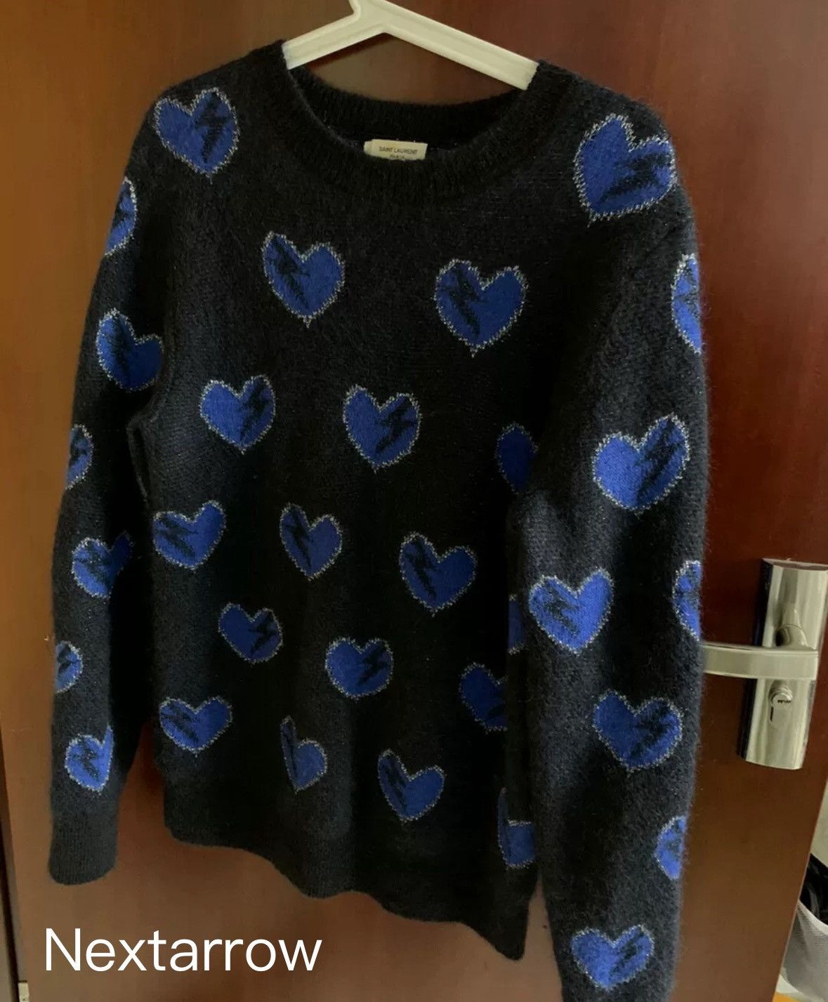 Saint Laurent Paris × Yves Saint Laurent Saint Laurent's out of print Love sweater2412-Nextarrow Size US XS / EU 42 / 0 - 1 Thumbnail
