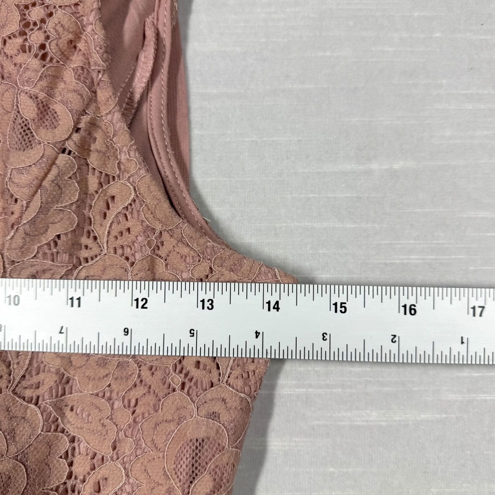 Vintage Speechless Dress Womens M Pink Lace Romantic Bow Pockets Mini Spring Easter Size M / US 6-8 / IT 42-44 - 7 Thumbnail