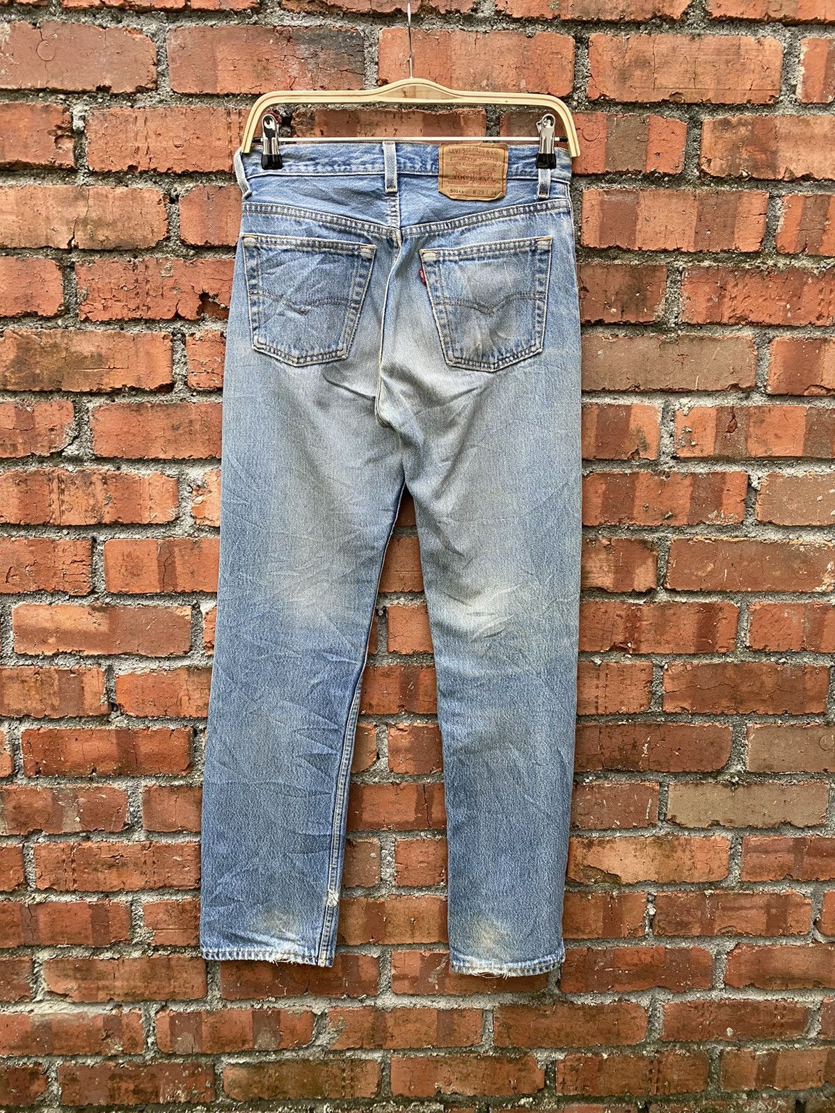 Levi's × Levi's Vintage Clothing × Vintage size 29x30 vintage levi's 501xx distressed made in USA Size US 29 - 2 Thumbnail