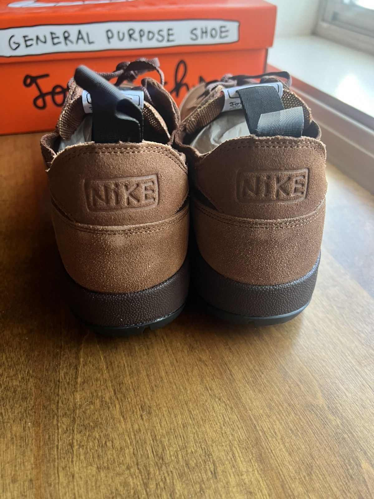 Nike × Tom Sachs Nike Tom Sachs General Purpose Shoe Brown Size US 11.5 / EU 44-45 - 3 Thumbnail