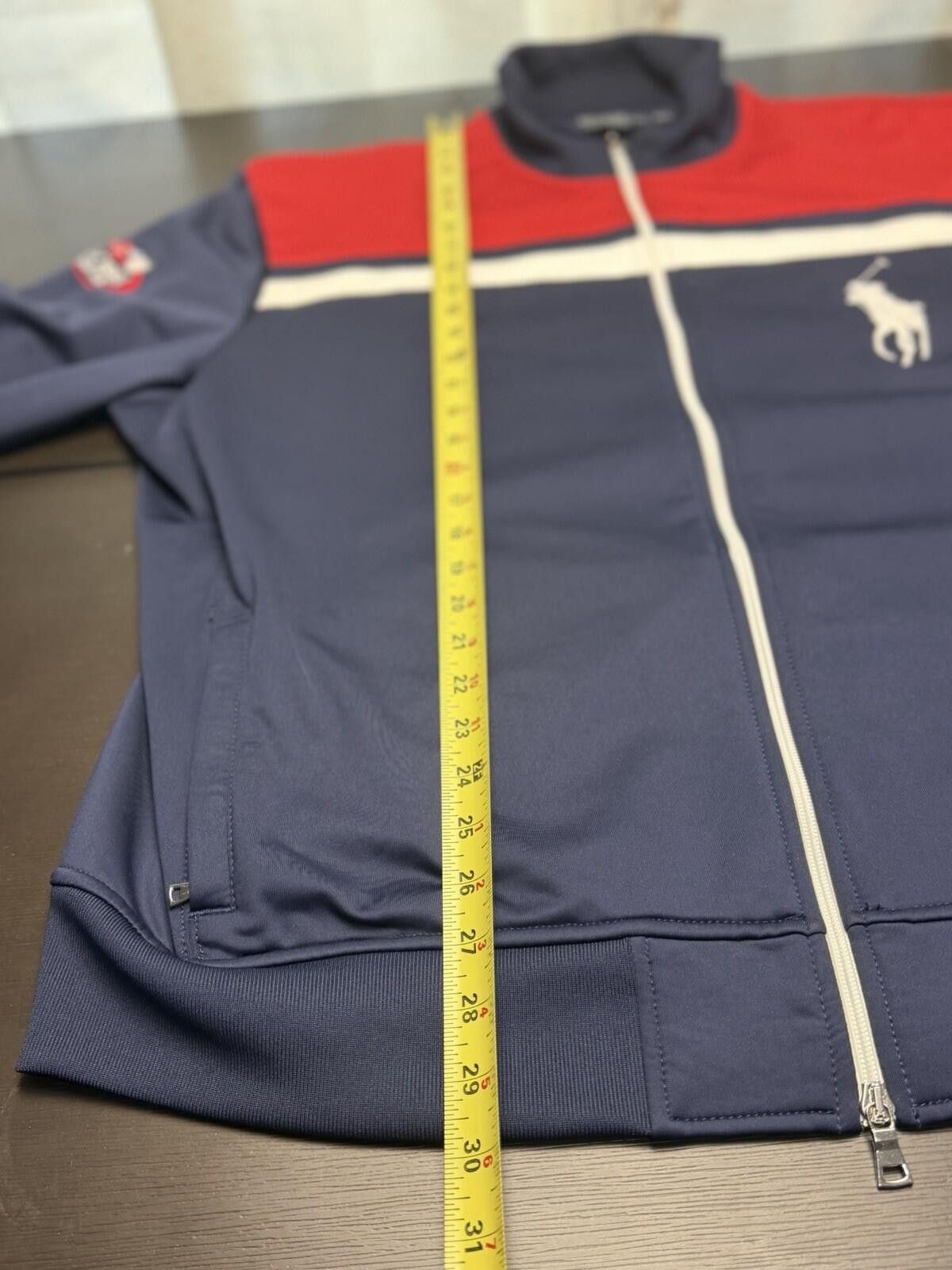 Polo Ralph Lauren Polo Ralph Lauren Men’s XXL Track Jacket Full Zip Navy Red Size US XXL / EU 58 / 5 - 5 Thumbnail