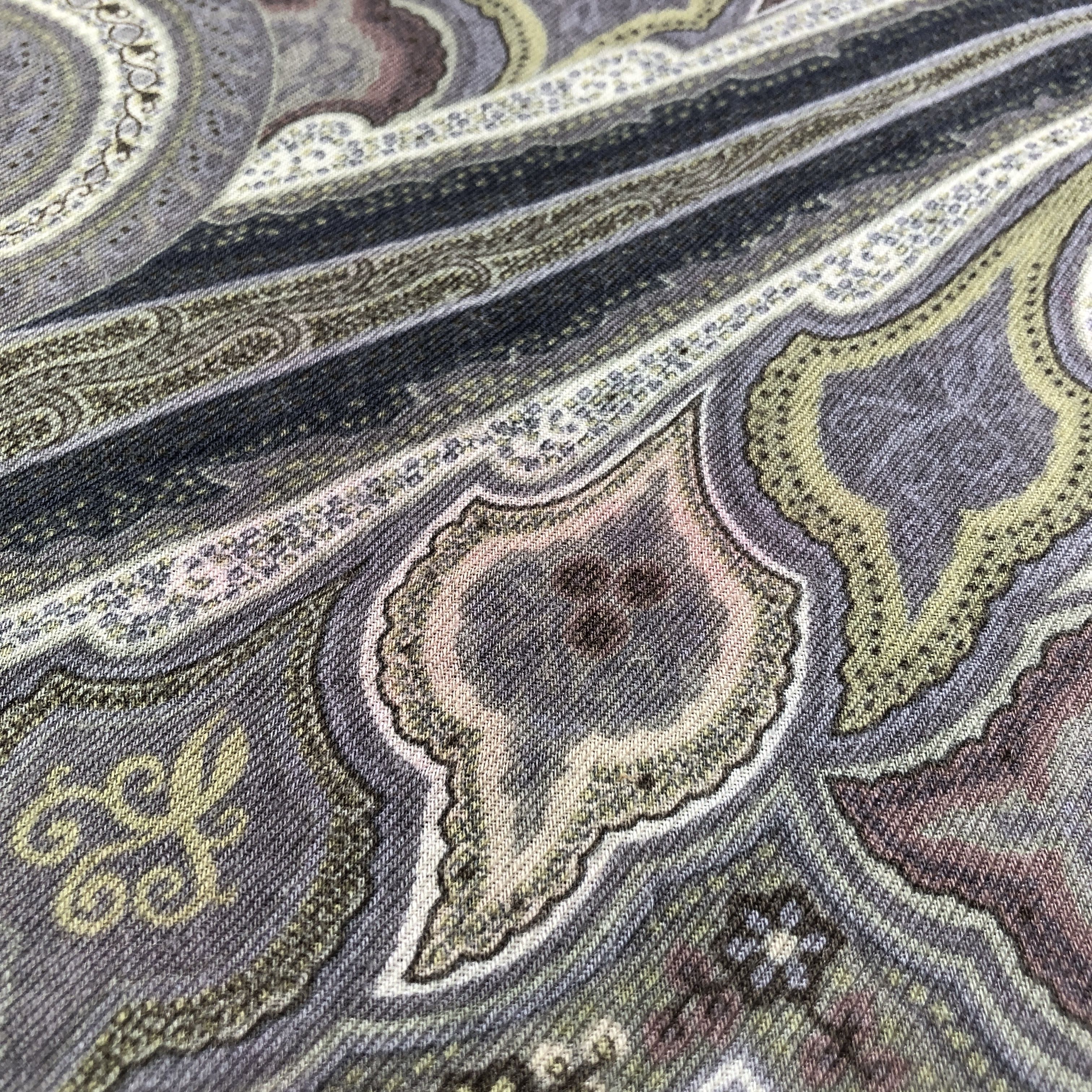 Etro Etro Paisley Wool/Silk Scarf Muffler Stole V2699 Size ONE SIZE - 14 Thumbnail