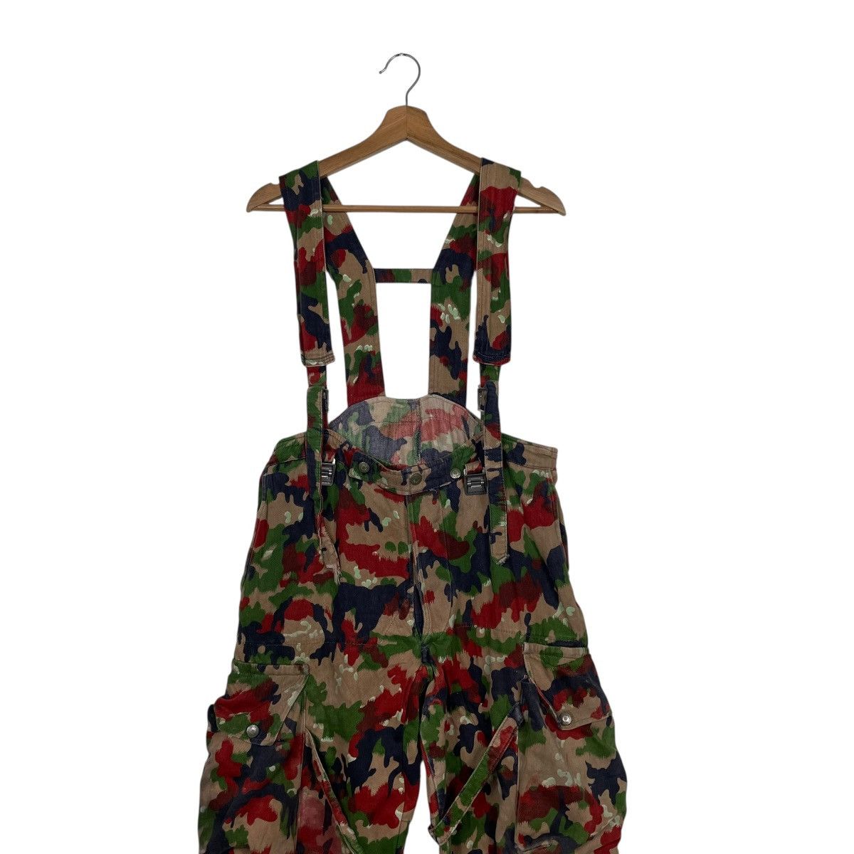 Other Vtg 70s Swiss Army M70 Alpenflage Combact Trouser Jumpsuit Size US 34 / EU 50 - 3 Thumbnail