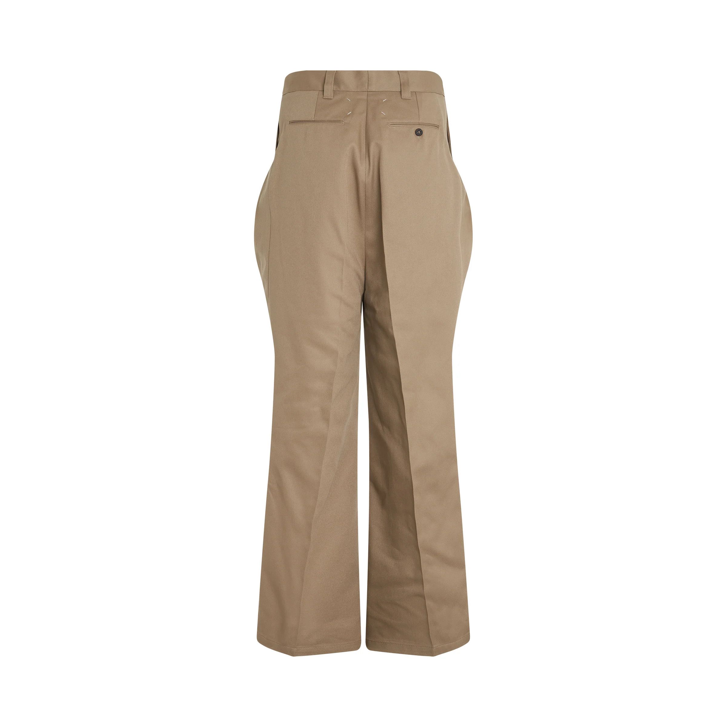 Maison Margiela o1mris0824 Pleat Details Pants in Beige Size US 32 / EU 48 - 4 Thumbnail