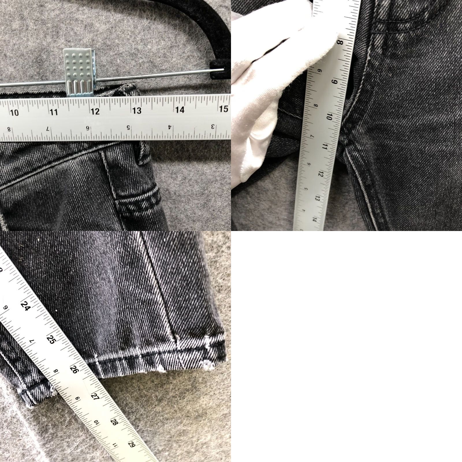Zara VINTAGE Zara Mom Jeans Womens Size 2 Black High Rise Non-Stretch Jeans Regular Women 5-Pocket Denim Cotton Black 26.5 in 8.5-10 in Rise Females Size 26" / US 2 / IT 38 - 8 Thumbnail