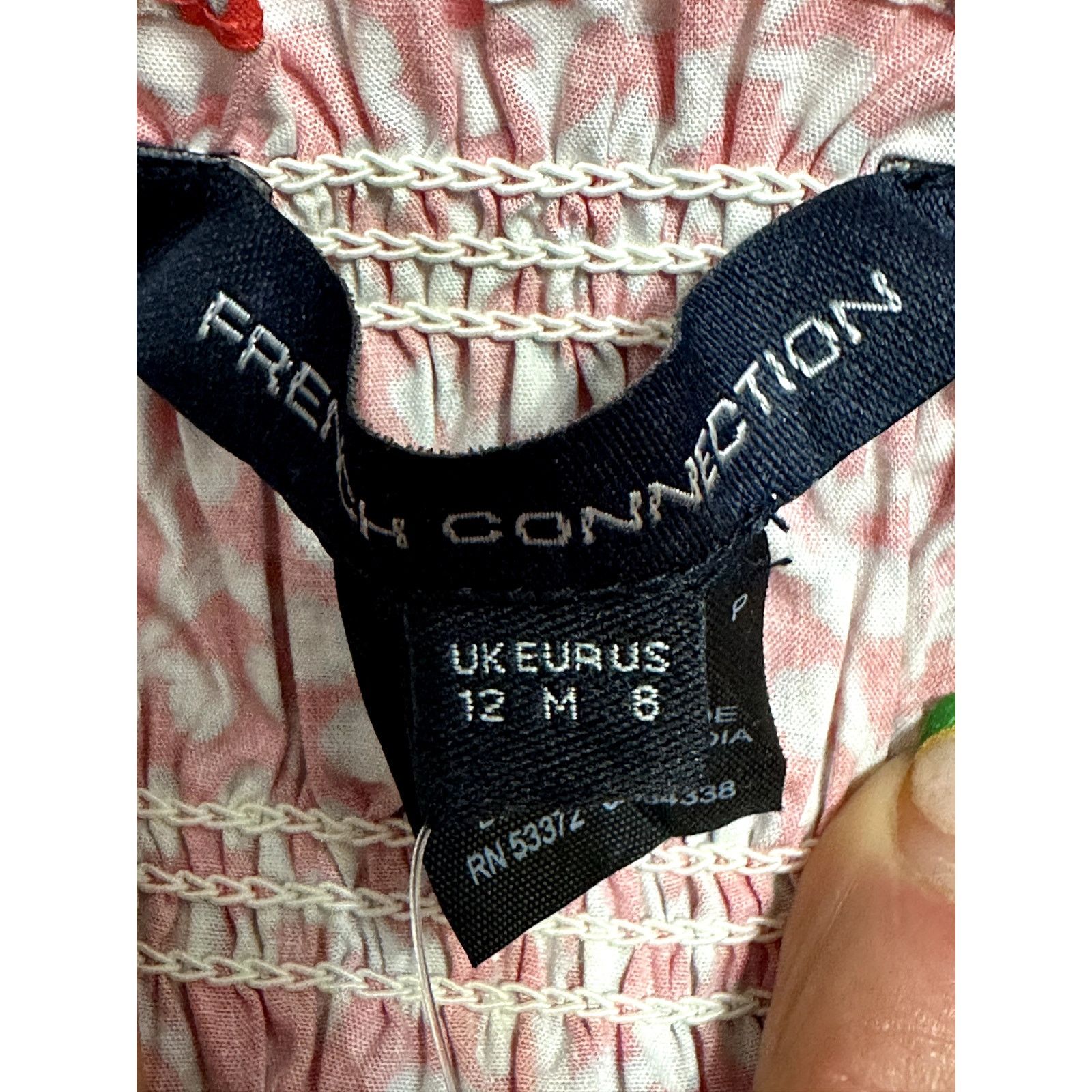 French Connection French Connection Smocked Sleeveless Crop Top Cotton Red 8 Size M / US 6-8 / IT 42-44 - 9 Thumbnail