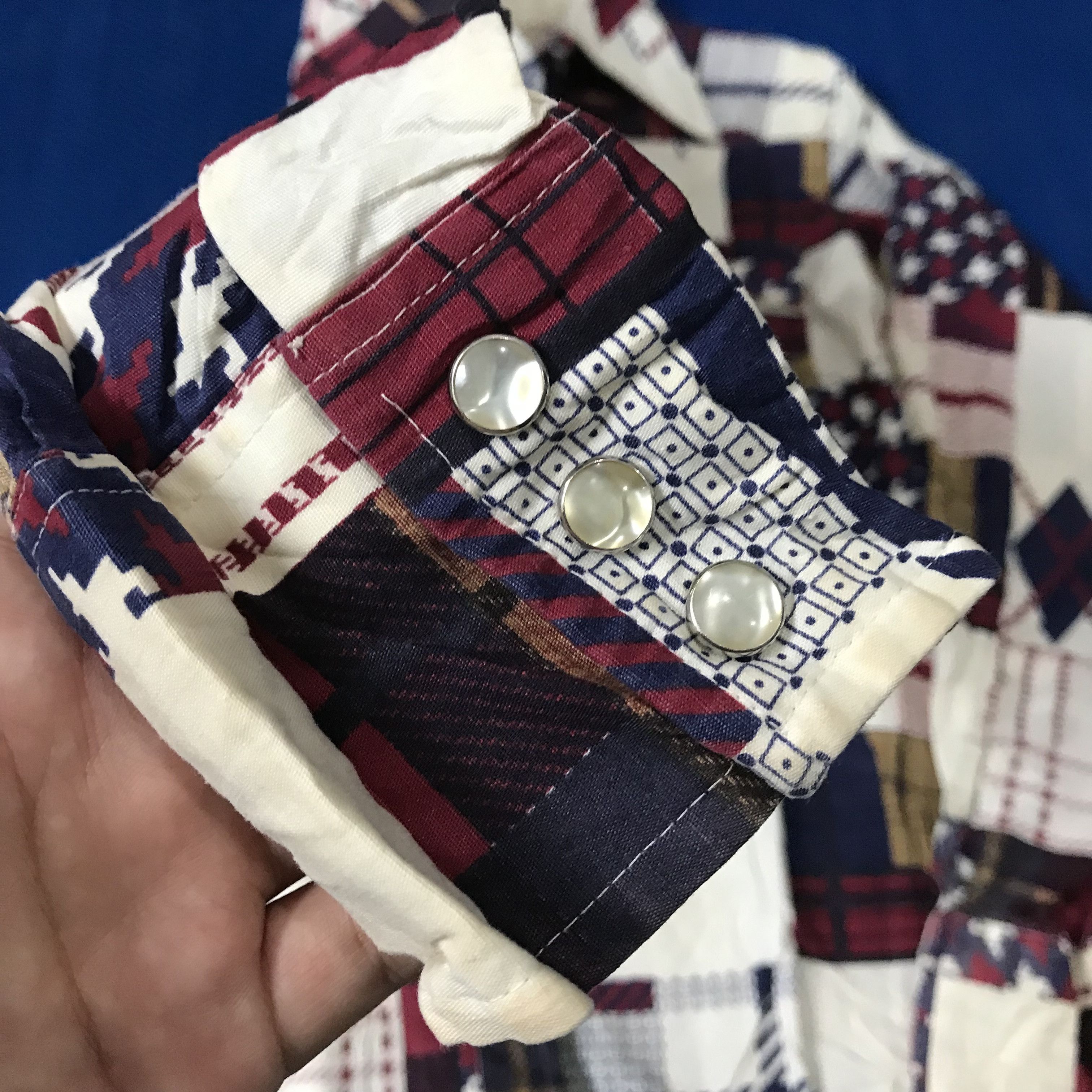 Towncraft Vintage Towncraft Jc penney tapered Non iron patchwork shirt Size US M / EU 48-50 / 2 - 4 Thumbnail