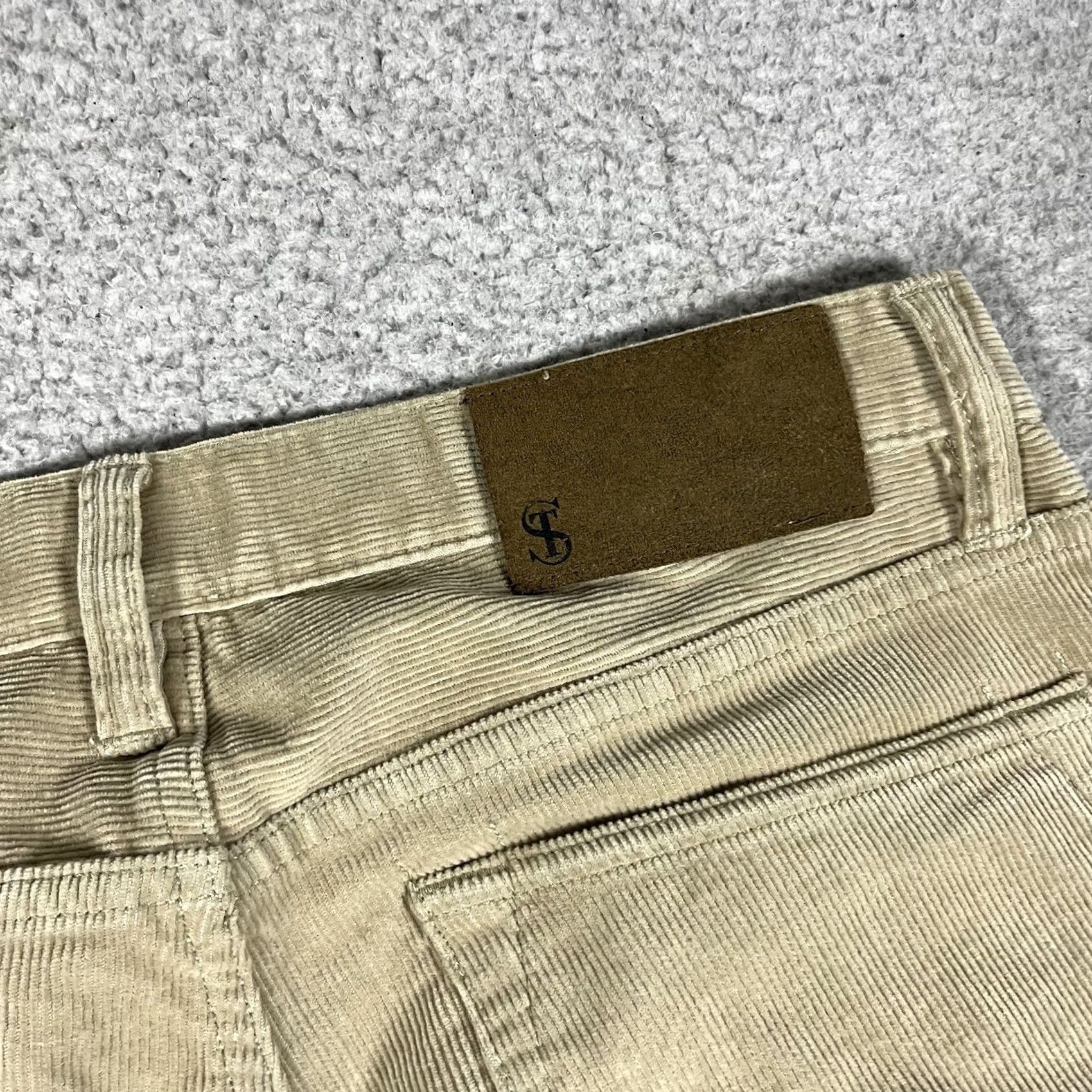 Todd Snyder Todd Snyder Pants Mens 29x30 Beige Corduroy Slim Fit Stretch 5 Pocket Chino Casual Size US 29 - 5 Thumbnail