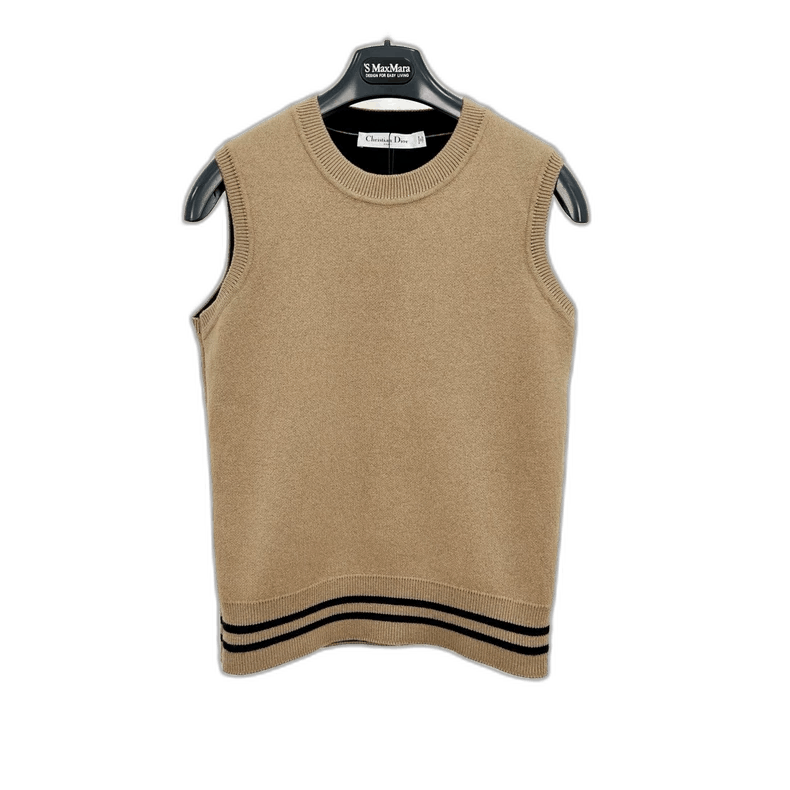 Dior Dior Cashmere Knit Vest with Logo Design Size M / US 6-8 / IT 42-44 - 1 Thumbnail