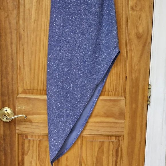 Other NWT Sparkly Blue Split Thigh Slit Open Back Cocktail Dress Size M / US 6-8 / IT 42-44 - 6 Thumbnail