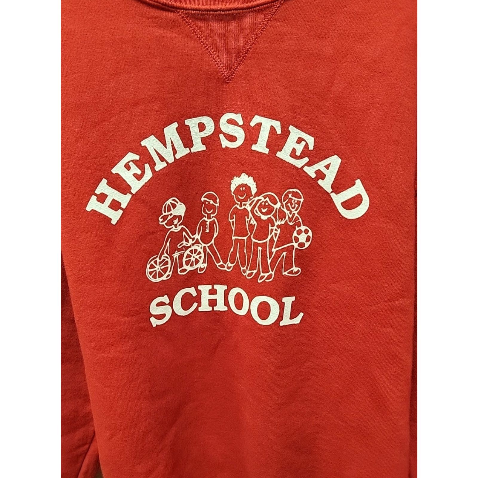 Russell Athletic VINTAGE Russell Athletic Hampstead School Red Sweatshirt L Adult Mens Size US L / EU 52-54 / 3 - 2 Thumbnail