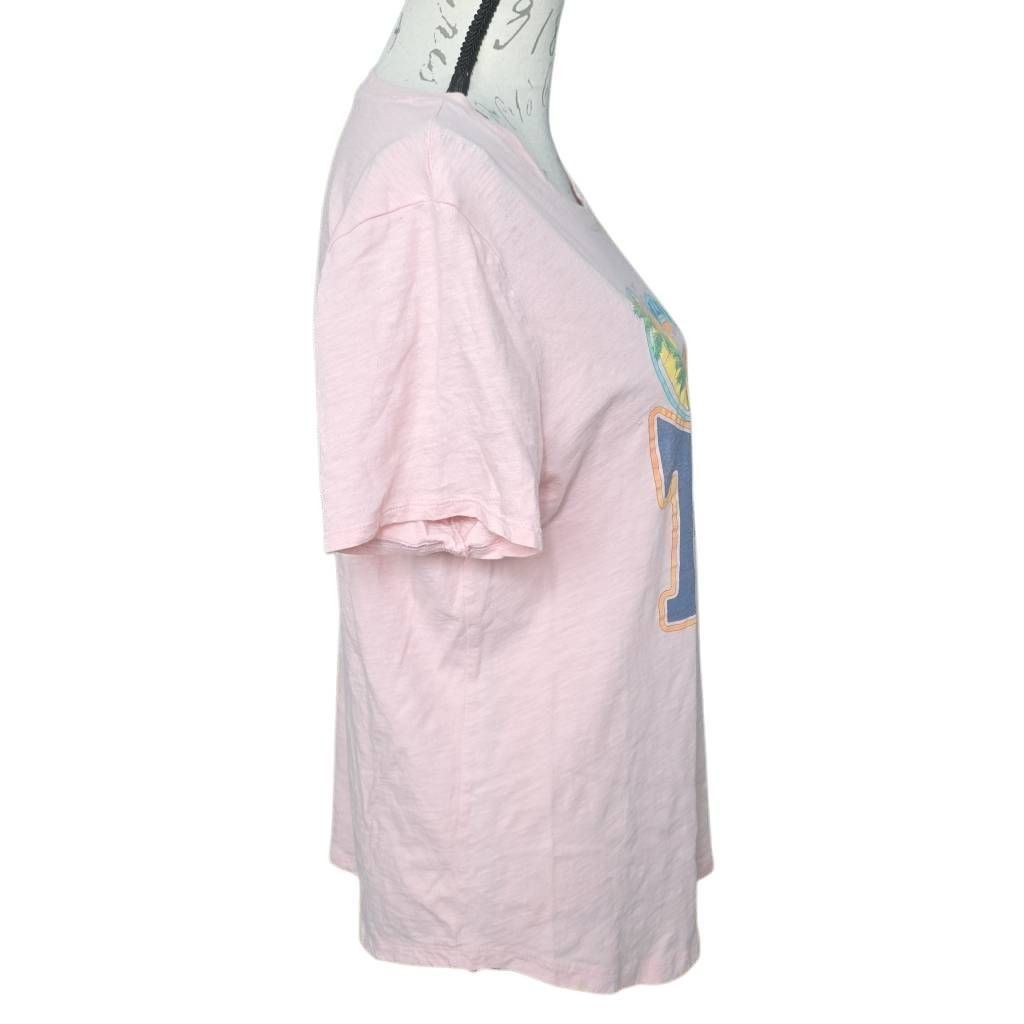 Old Navy Old Navy Women’s Size Large Pink Palm Tree & Tropical Breeze Size L / US 10 / IT 46 - 4 Thumbnail