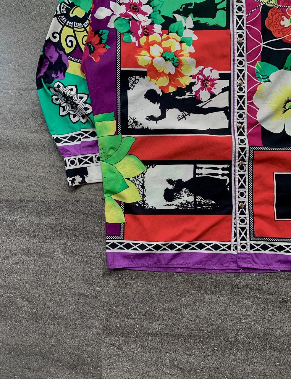 Versace Jeans Couture Multi Graphic Paintings Shirt Size US M / EU 48-50 / 2 - 3 Thumbnail